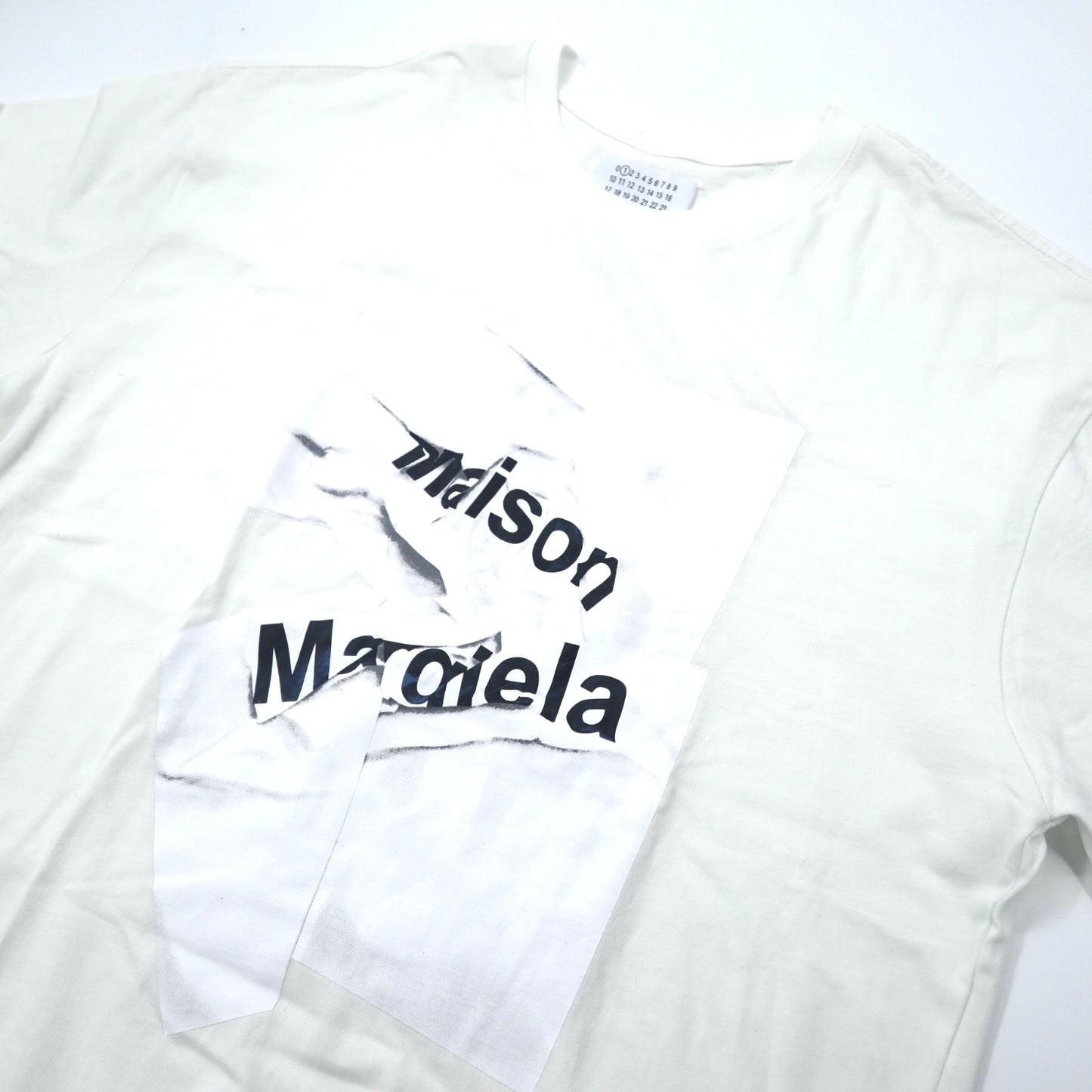 Maison Margiela プリントTシャツ 52 ホワイト イタリア製 ライン1 未使用品