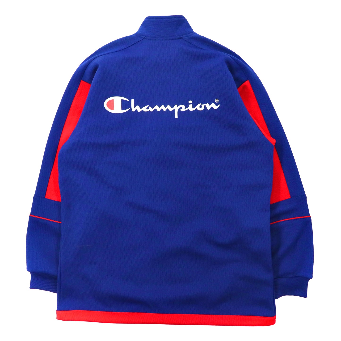 Champion トラックジャケット ジャージ L ブルー レッド トリコロール バッグロゴプリント 90年代