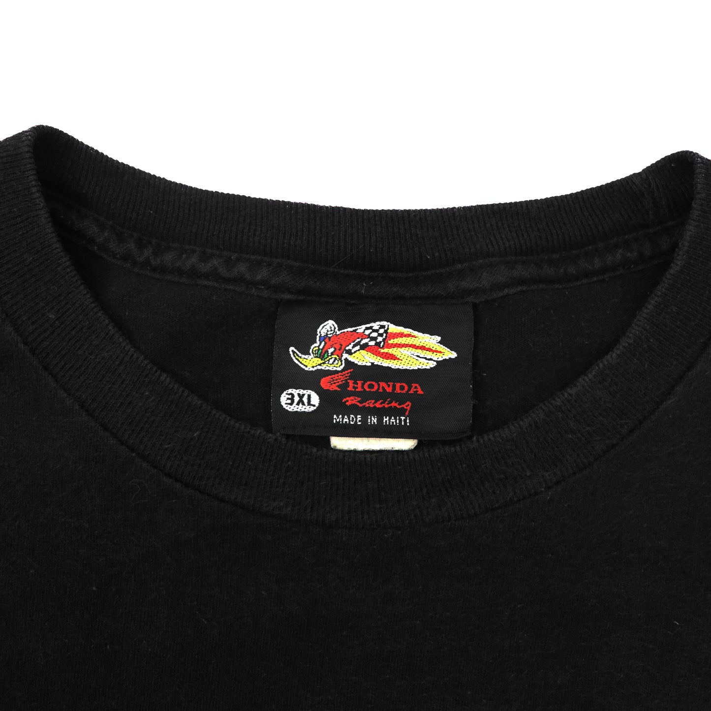 HONDA RACING ビッグサイズ ロングスリーブTシャツ 3XL ブラック ウッディウッドペッカー 袖ロゴ 90年代 ハイチ製