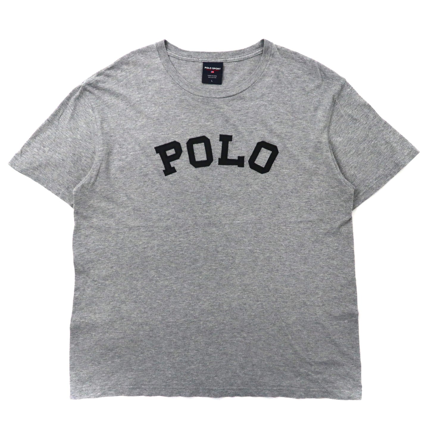 POLO SPORT RALPH LAUREN ビッグサイズ ロゴTシャツ L グレー コットン 90年代