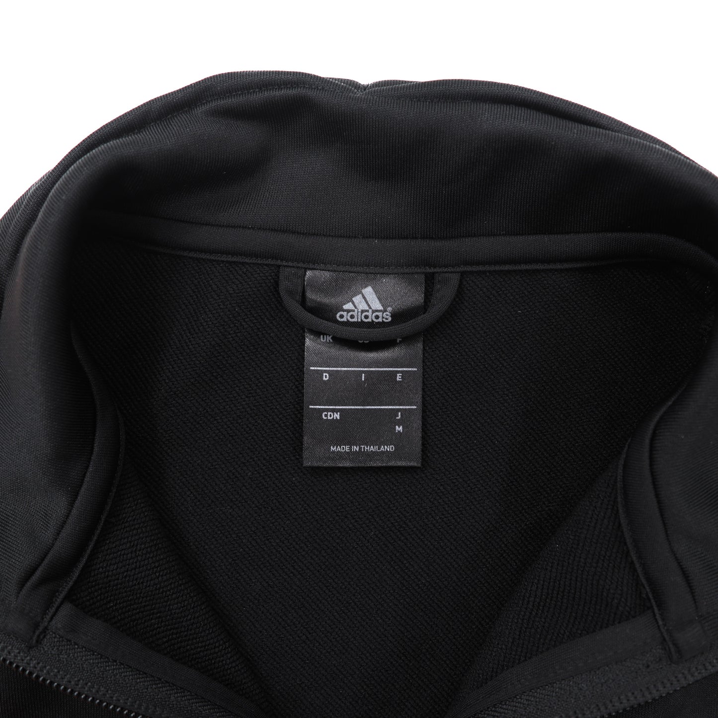 adidas トラックジャケット M ブラック ポリエステル ３ストライプス ロゴプリント climalite