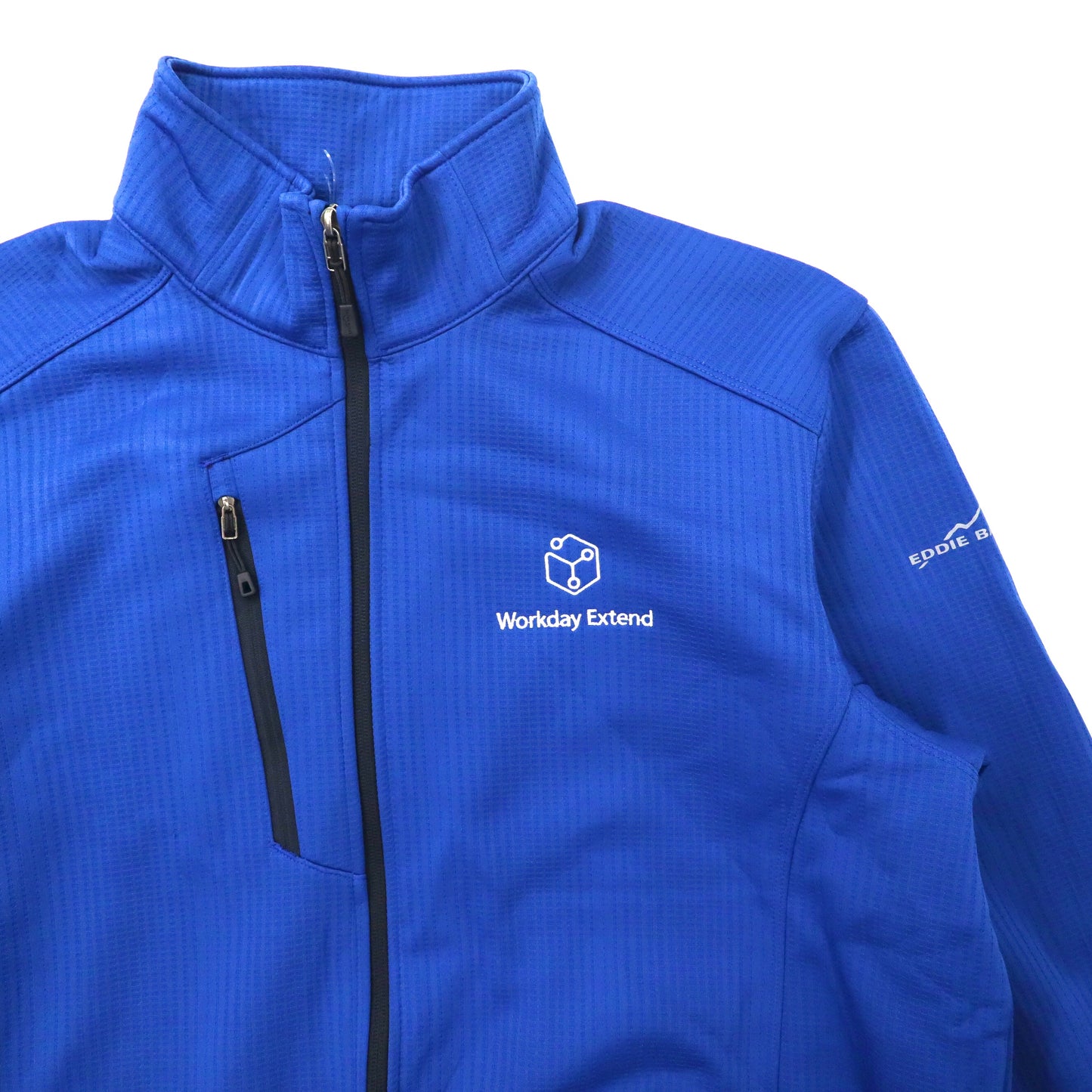 Eddie Bauer フリースライニング トラックジャケット ジャージ XL ブルー ポリエステル DASH FULL-ZIP FLEECE JACKET EB242 未使用品