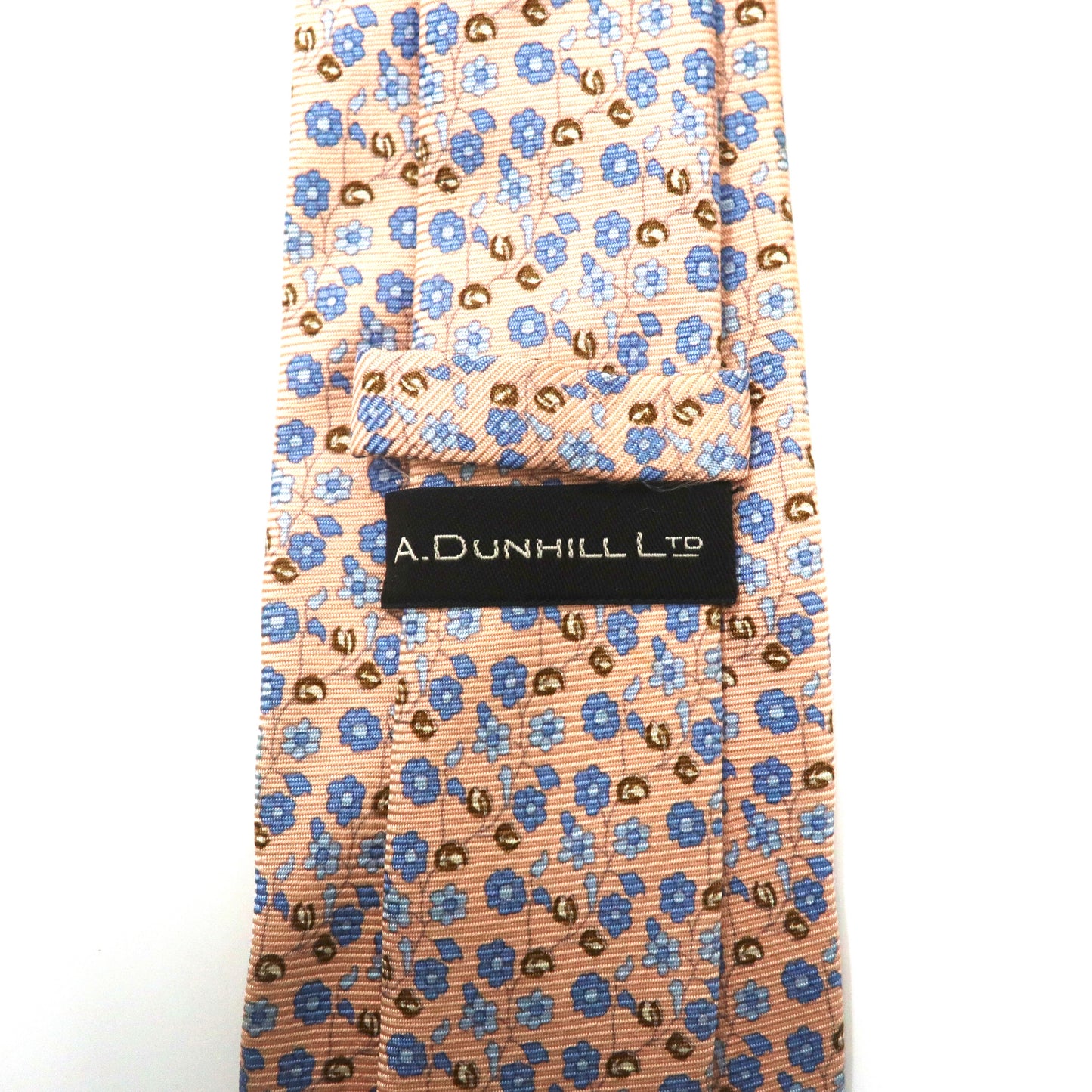 A.DUNHILL LTD ネクタイ ベージュ 花柄 シルク イタリア製