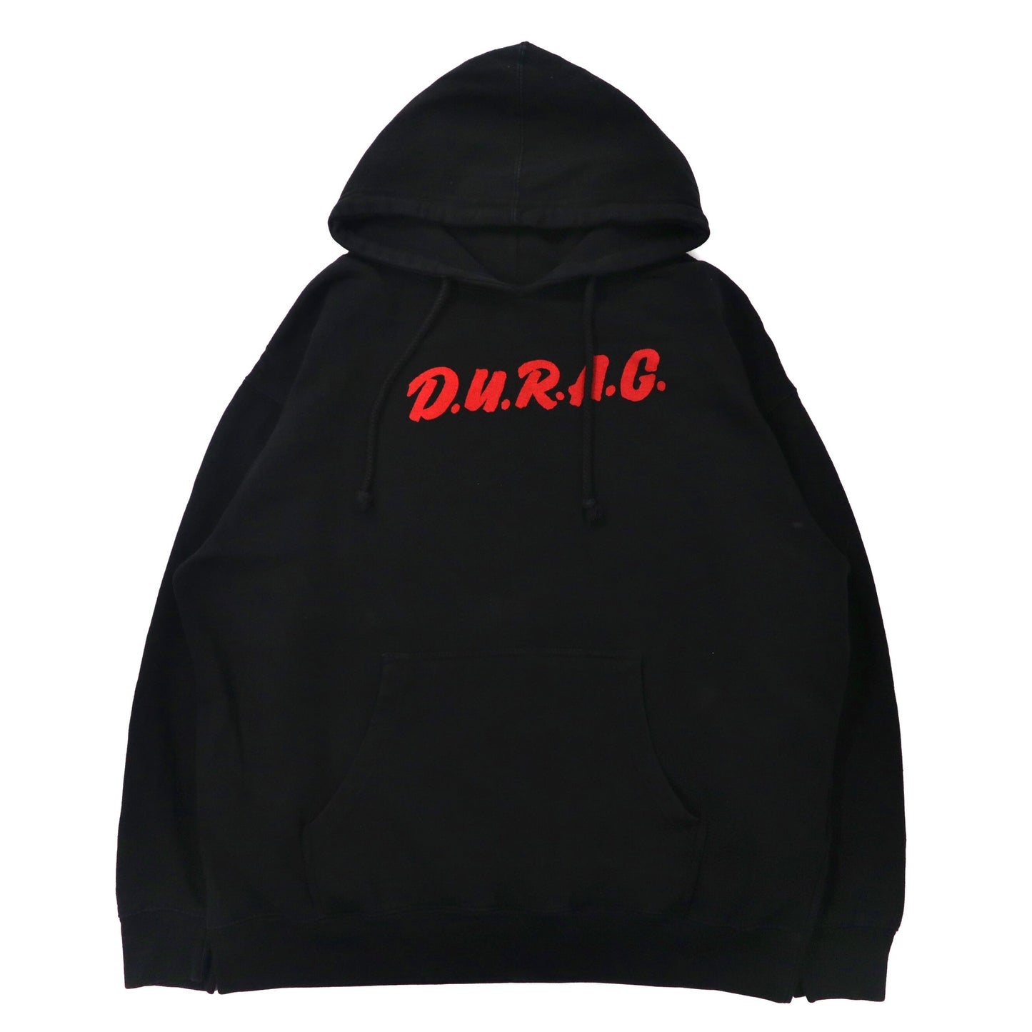 INDEPENDENT TRADING COMPANY プルオーバー パーカー L ブラック コットン 裏起毛 D.U.R.A.G. ビッグサイズ USA製