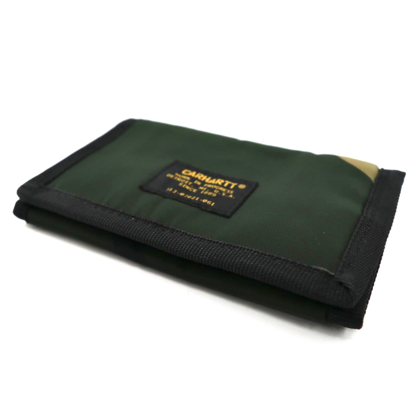 CARHARTT 3つ折り財布 カーキ カモフラ ナイロン ASHTON WALLET