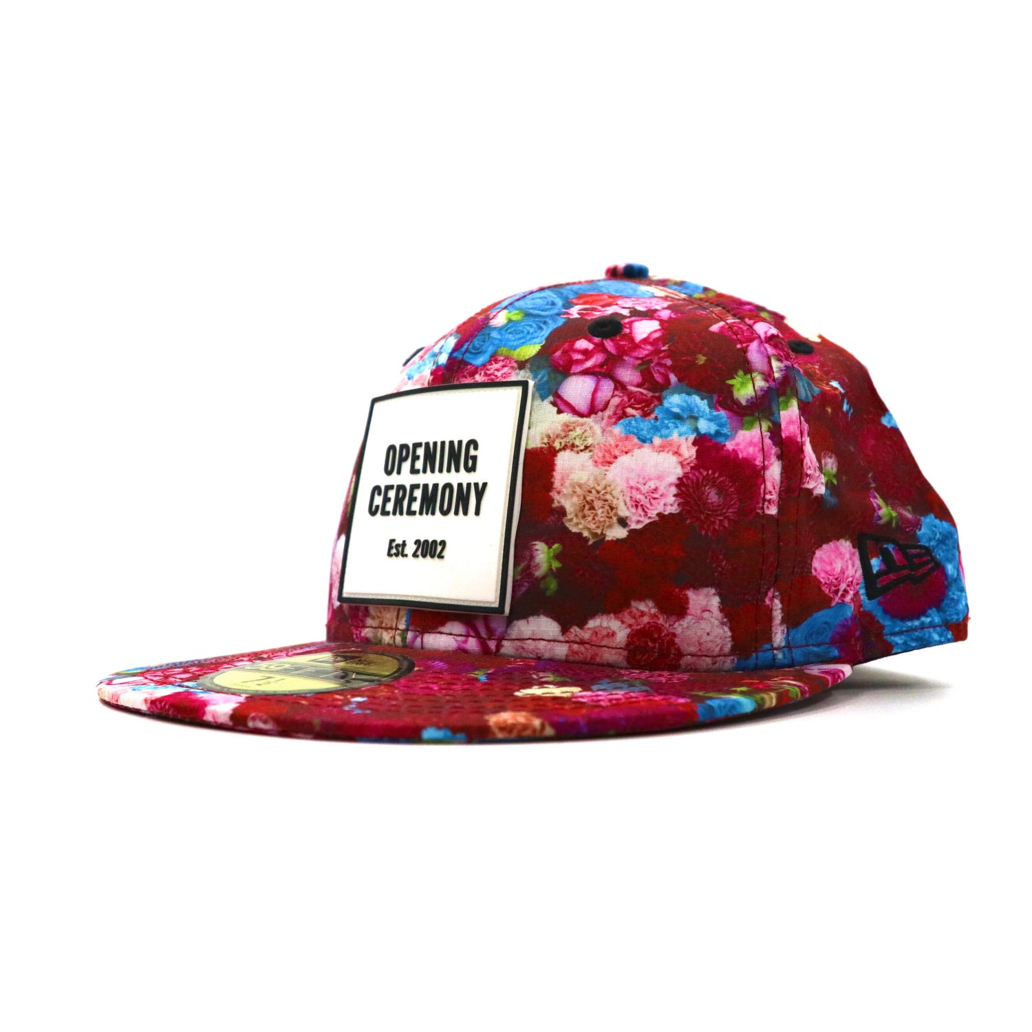 Opening Ceremony × NEWERA Baseball Cap 59.6cm Red Floral Polyester