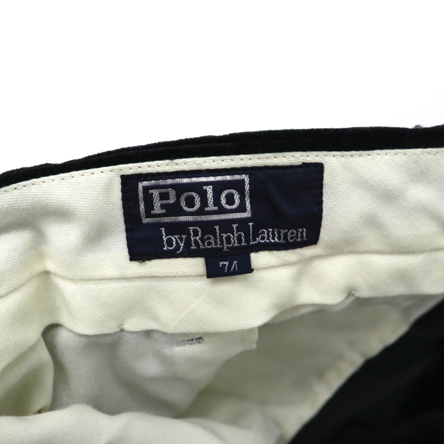 Polo by Ralph LAUREN コーデュロイパンツ 74 グリーン ネイビー チェック 2タック 日本製