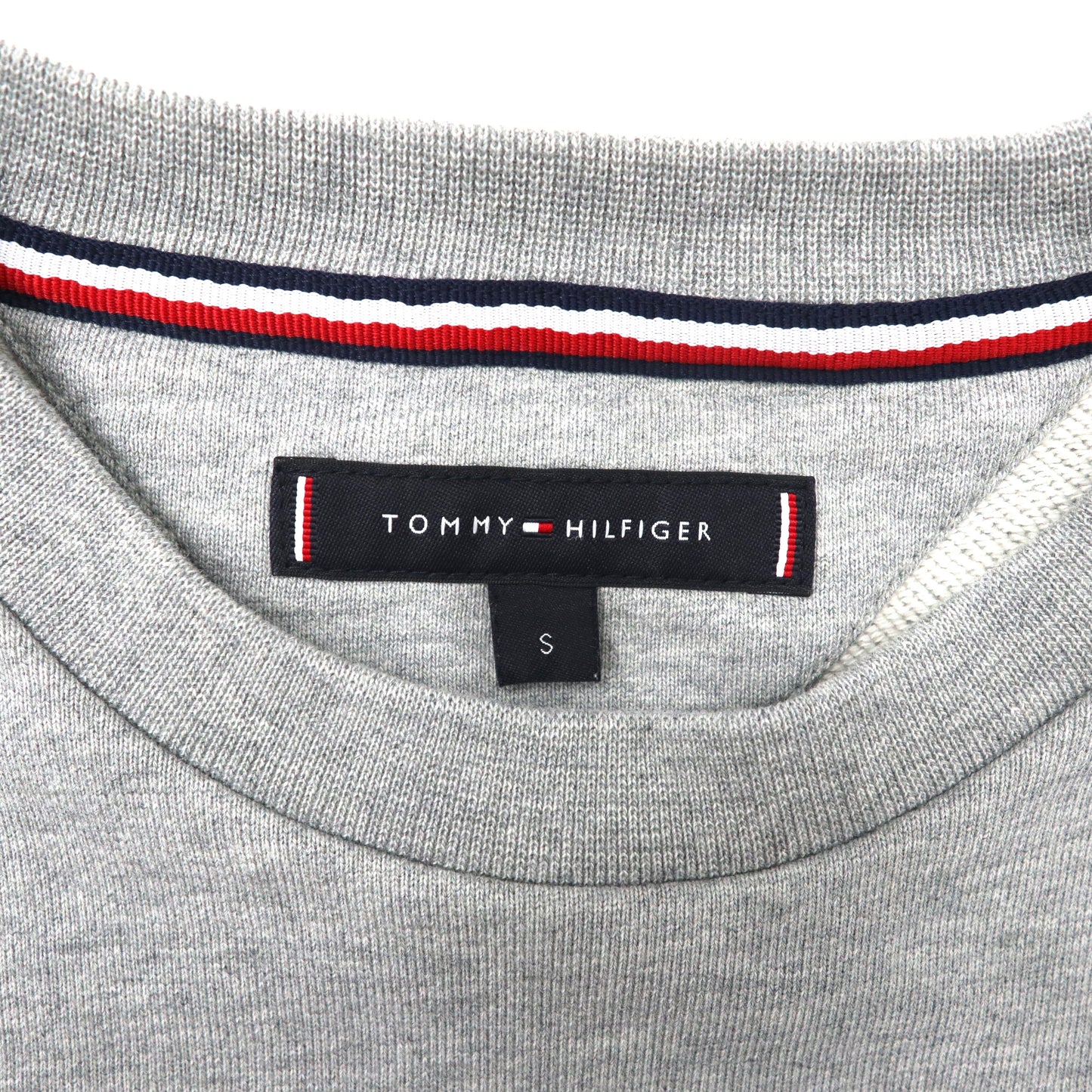 TOMMY HILFIGER クレストスウェットシャツ S グレー コットン MW0MW09466