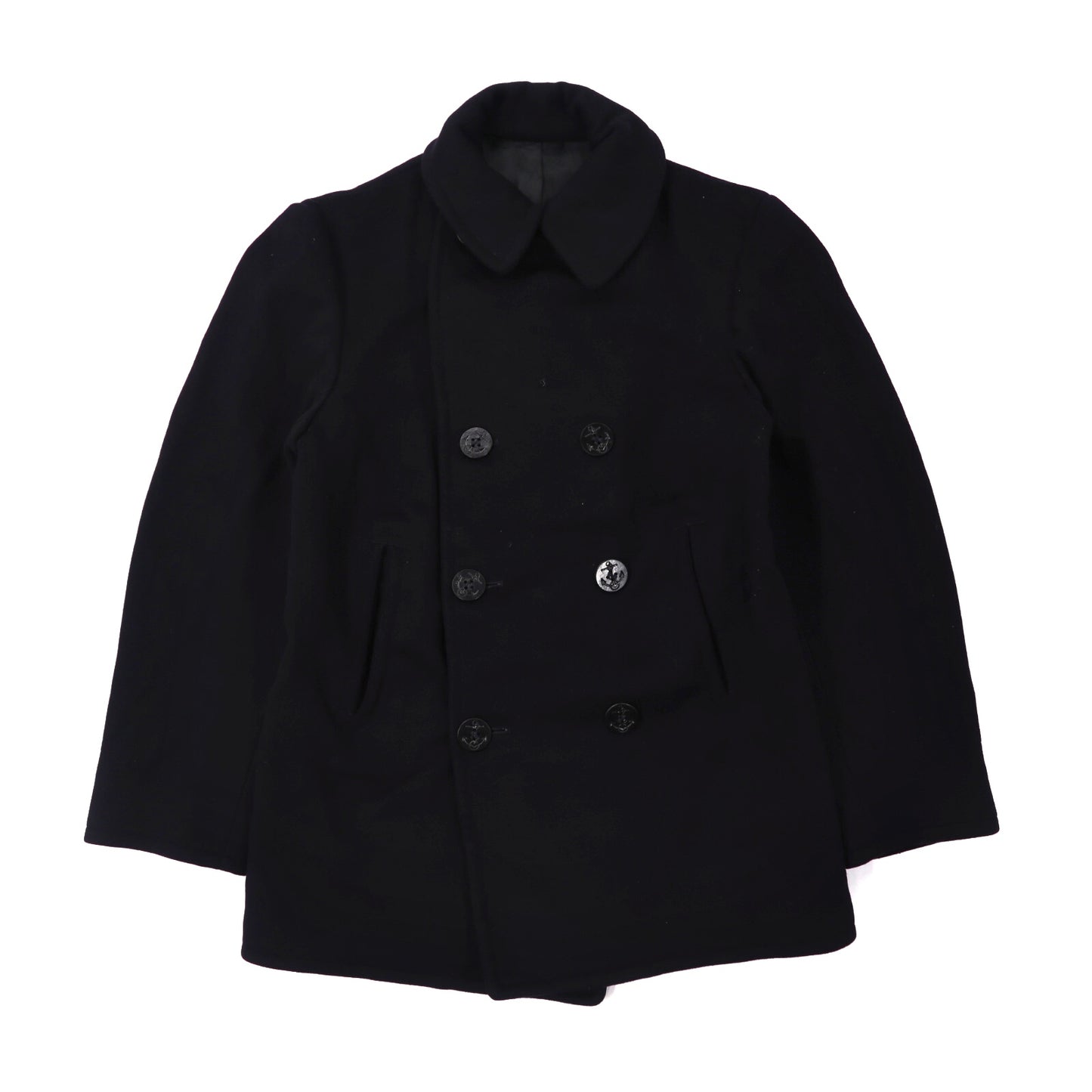 US NAVY PEA COAT 36 Black 60's Dead Stock – 日本然リトテ