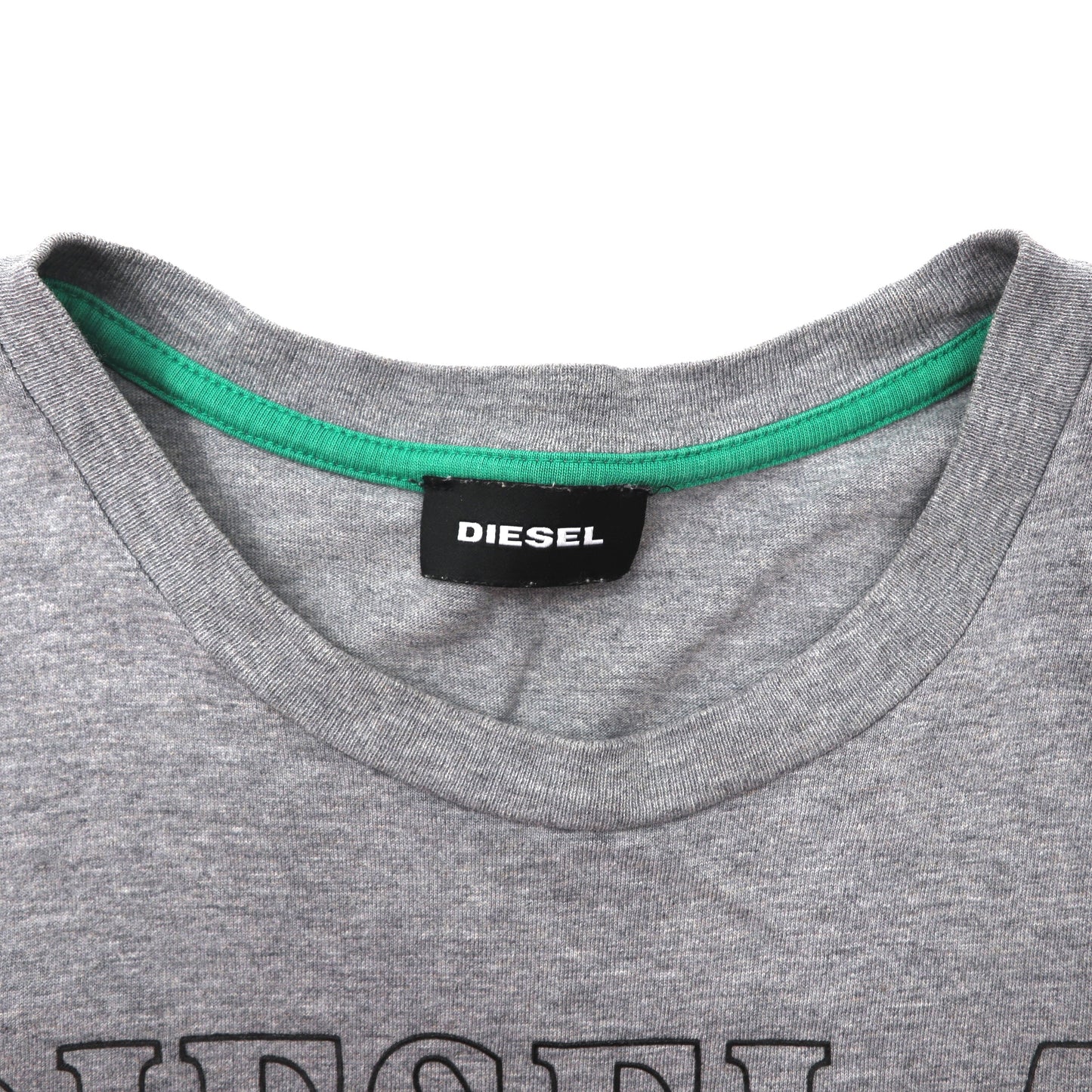 DIESEL ロングスリーブTシャツ 14 グレー コットン ロゴプリント