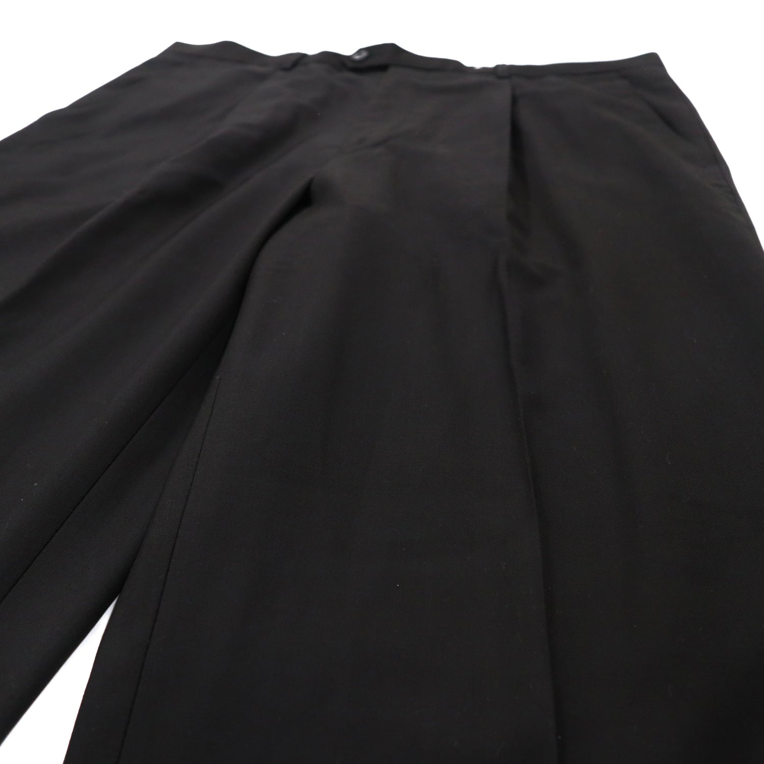 PRADA Tuck Slacks Pants 36 Black Wool – 日本然リトテ
