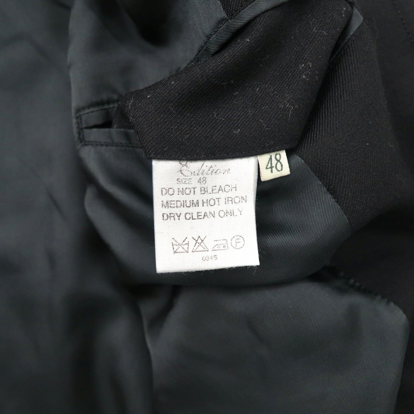 Edition ( TOMORROWLAND ) ステンカラーコート 48 ブラック ウール 日本製