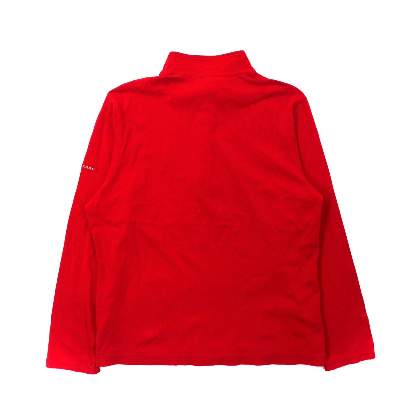 BURBERRY GOLF Long Sleeve T -shirt LL Red Logo Embroidery – 日本然