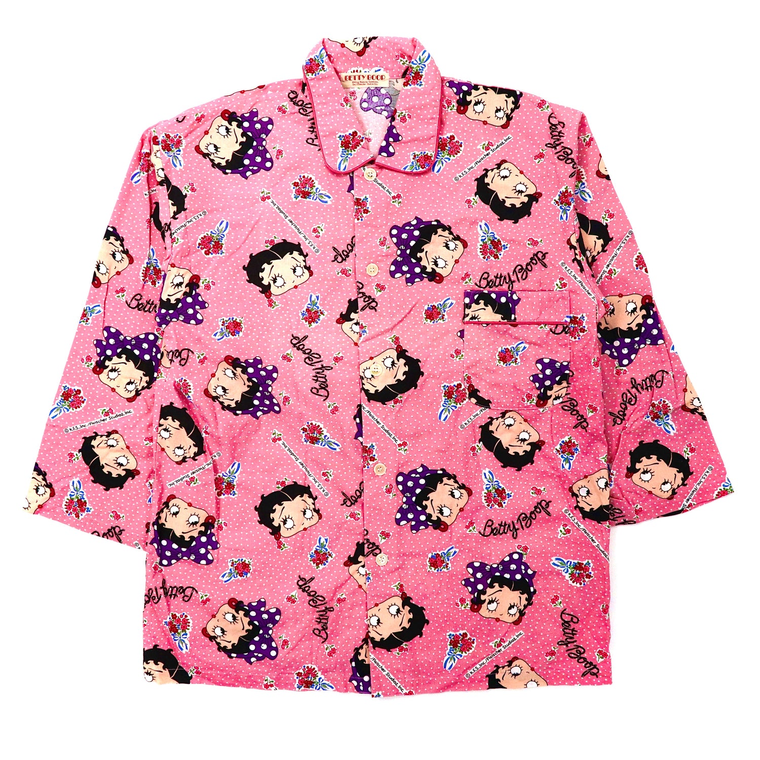 1990s Vintage Betty Pajama Shirt set upパンツ