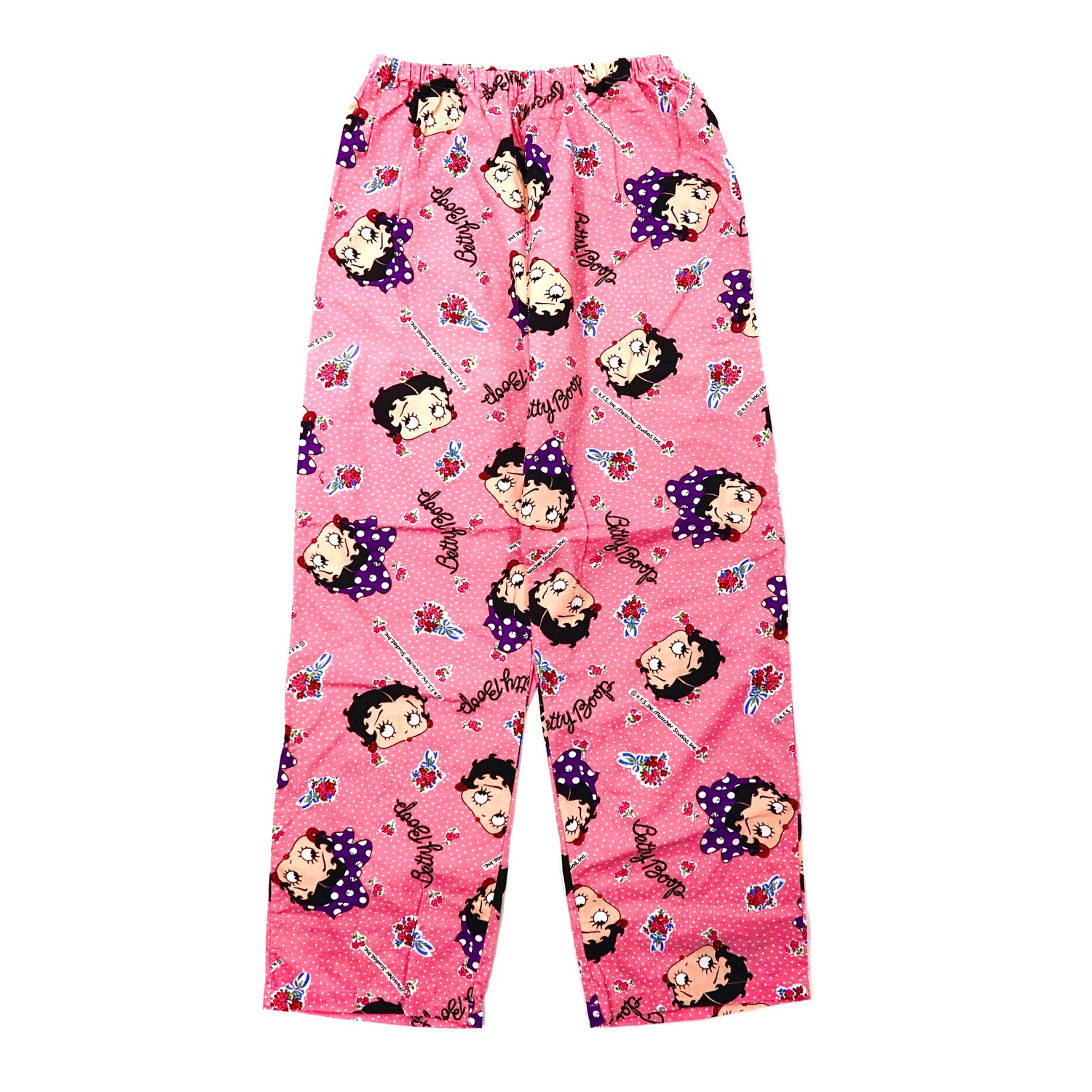 BETTY BOOP Pajamas Easy Setup L Pink Cotton Patterned Betty Boop