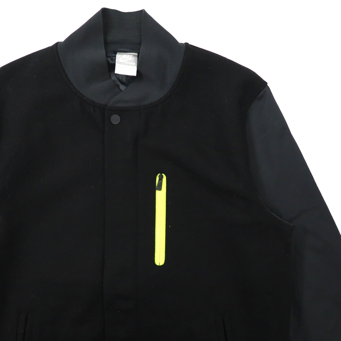 Nike Destroyer Jacket VARSITY JACKET M Black Wool Destroyer 418992