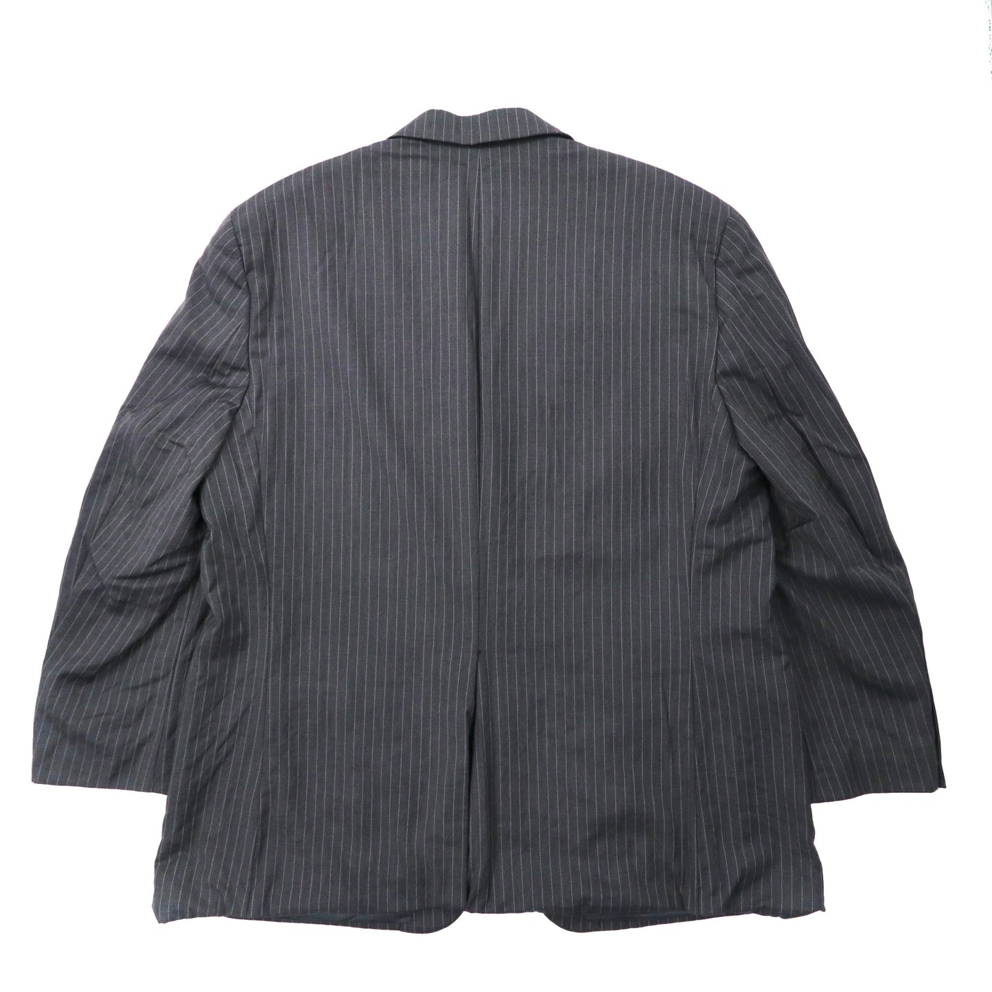 RALPH LAUREN 2B Tailored Jacket 48 Gray Striped Wool DILLARD's