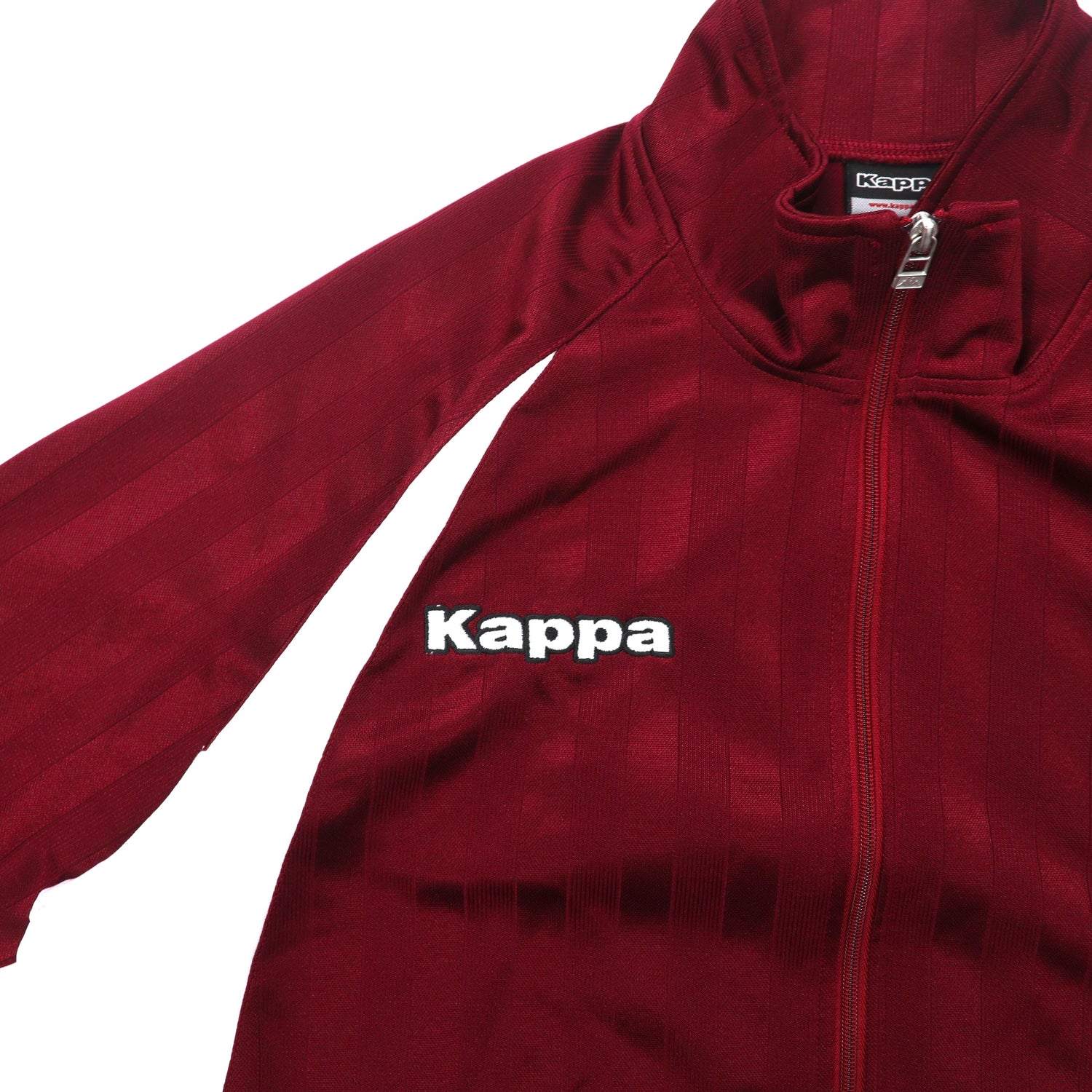 Kappa トラックジャケット L ボルドー ポリエステル ロゴ刺繍 90