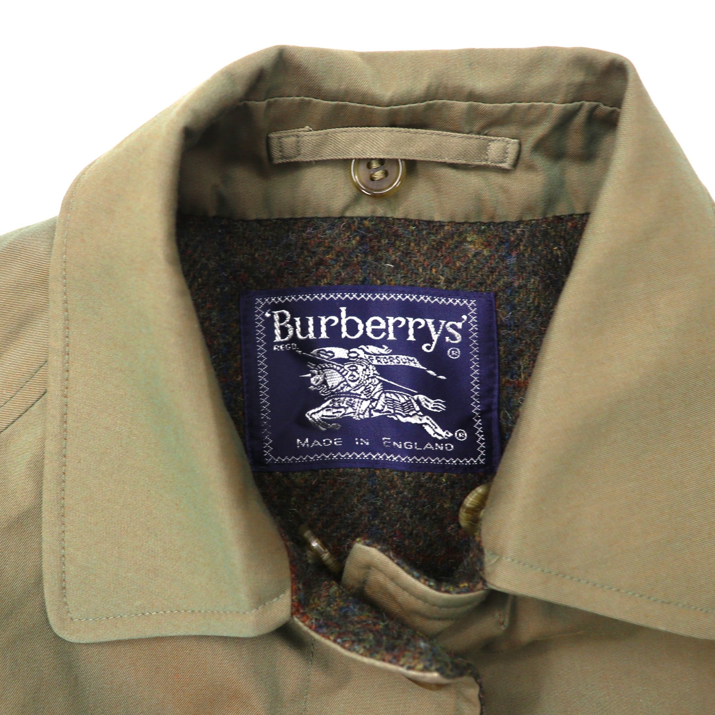 Burberry’s レイヤードコート 8 カーキ 一枚袖 玉虫 裏地ブランケット イングランド製