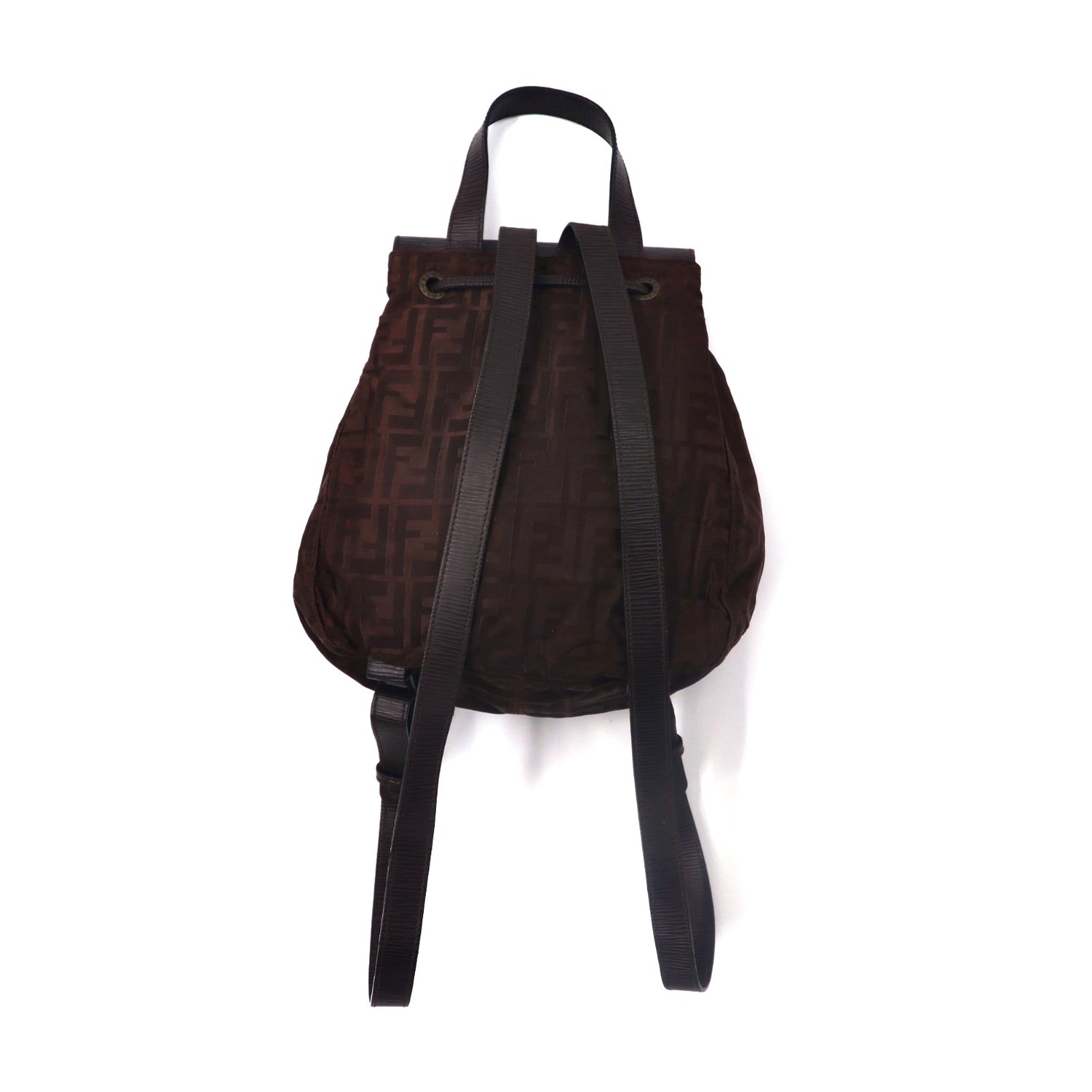 FENDI Mini Backpack Brown Zucca Pattern Nylon Canvas – 日本然リトテ