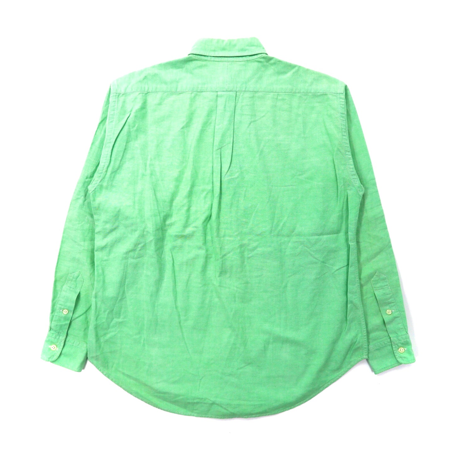 RALPH LAUREN ボタンダウンシャツ 8 グリーン コットン スモールポニー刺繍