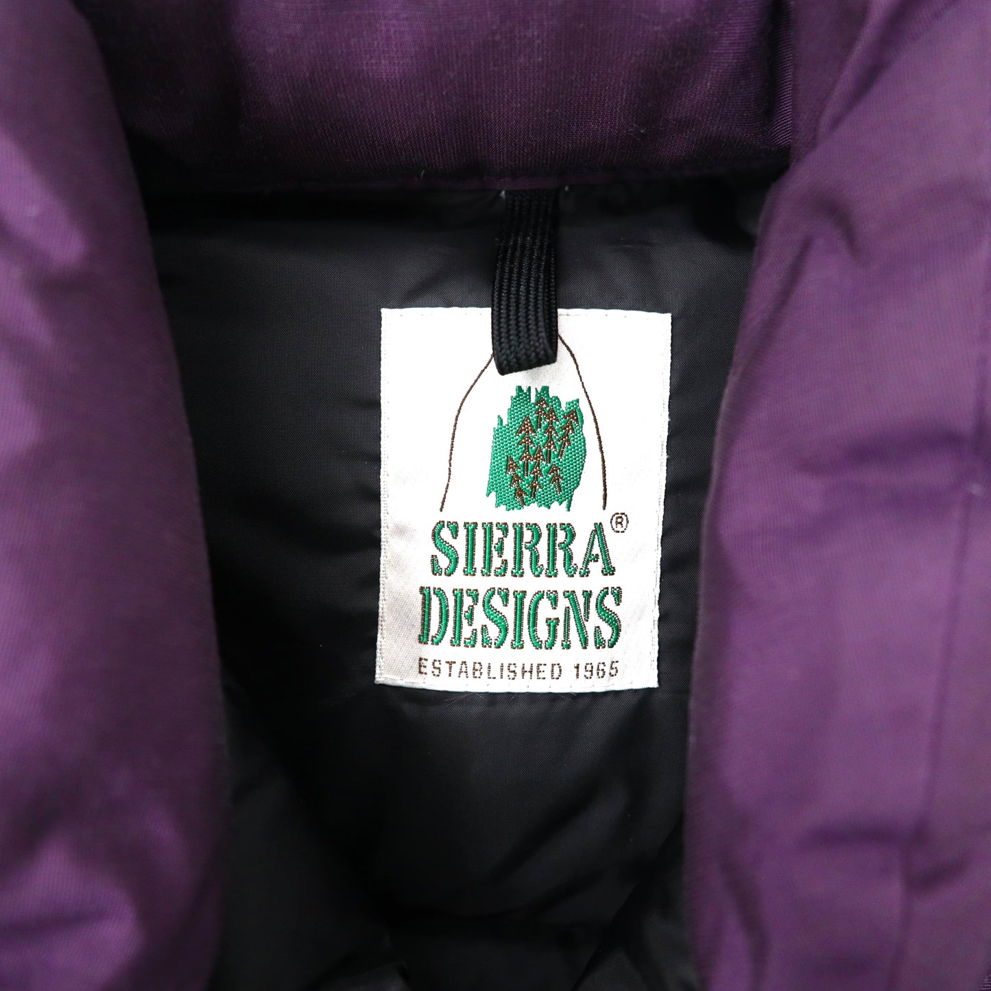 SIERRA DESIGNS PUFFER VEST S Purple 60/40 Cloth cotton nylon draw