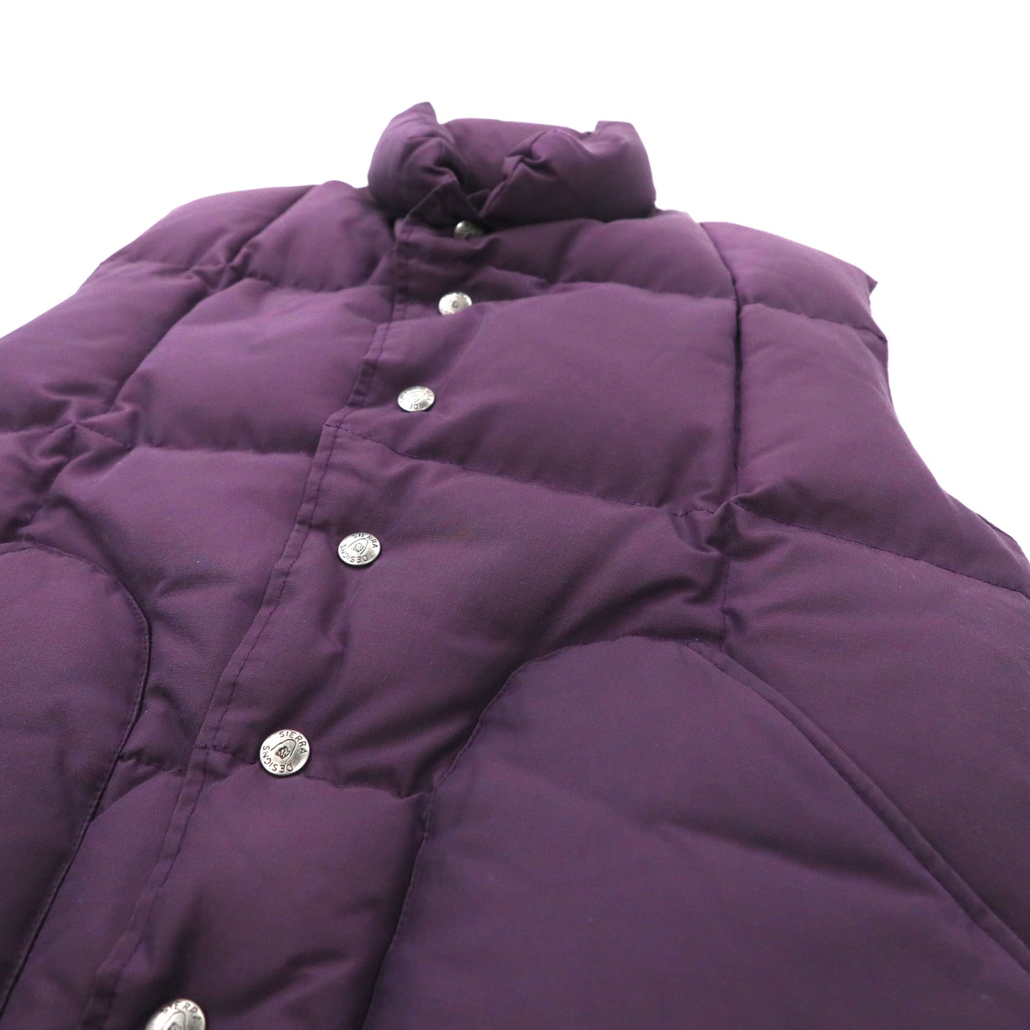 SIERRA DESIGNS PUFFER VEST S Purple 60/40 Cloth cotton nylon draw