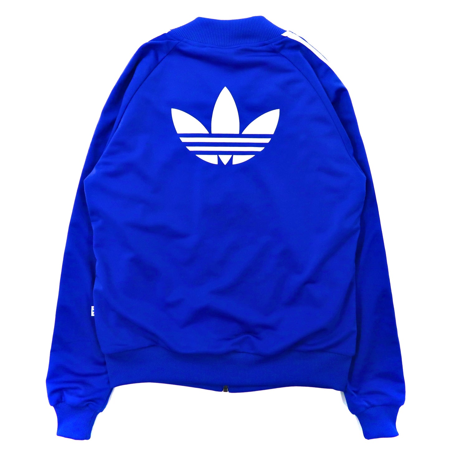 Adidas Originals Track Jacket M Blue Trefoil Logo Back Print