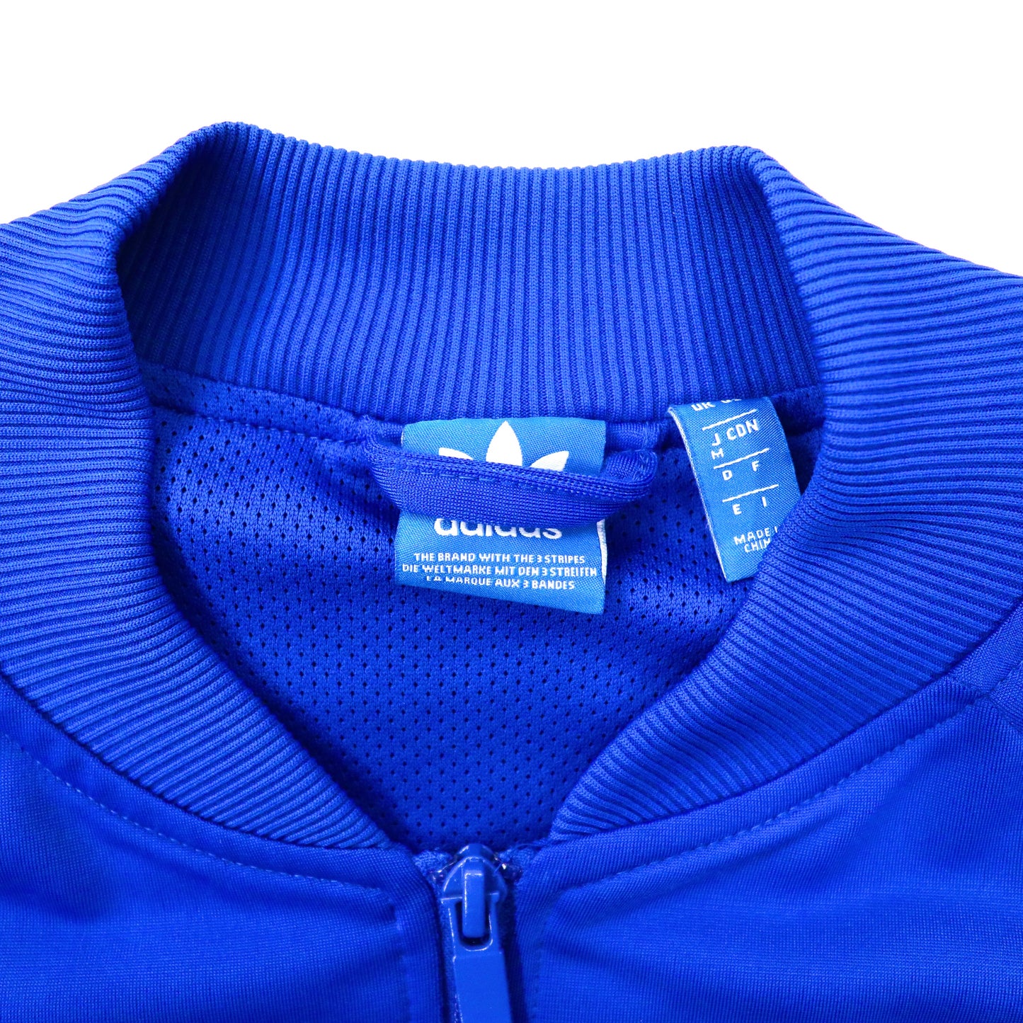 adidas originals トラックジャケット M ブルー トレフォイルロゴ バックプリント 3ストライプス ATP型 S19873