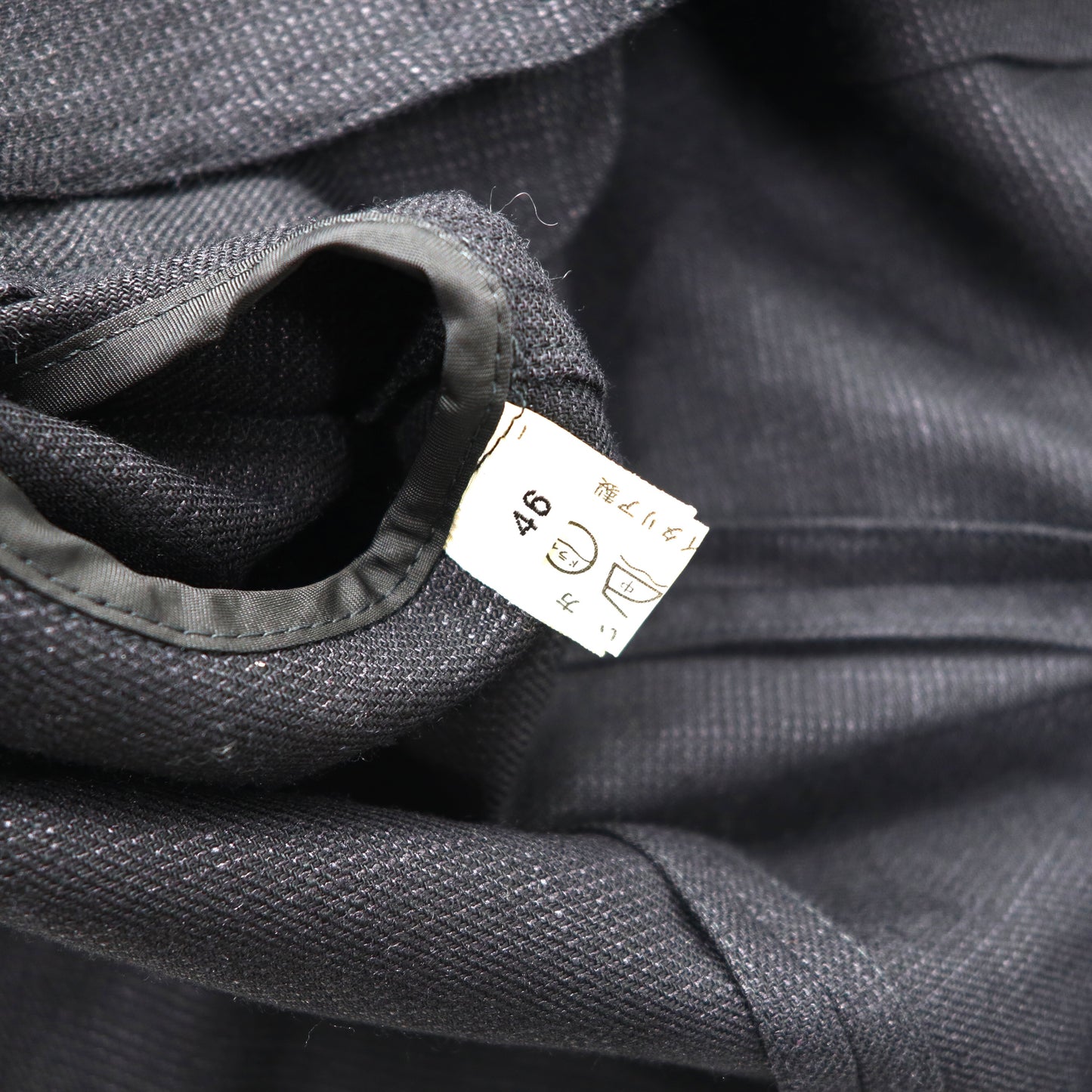 HERNO Collarless Jacket  Black Wool Italian – 日本然リトテ