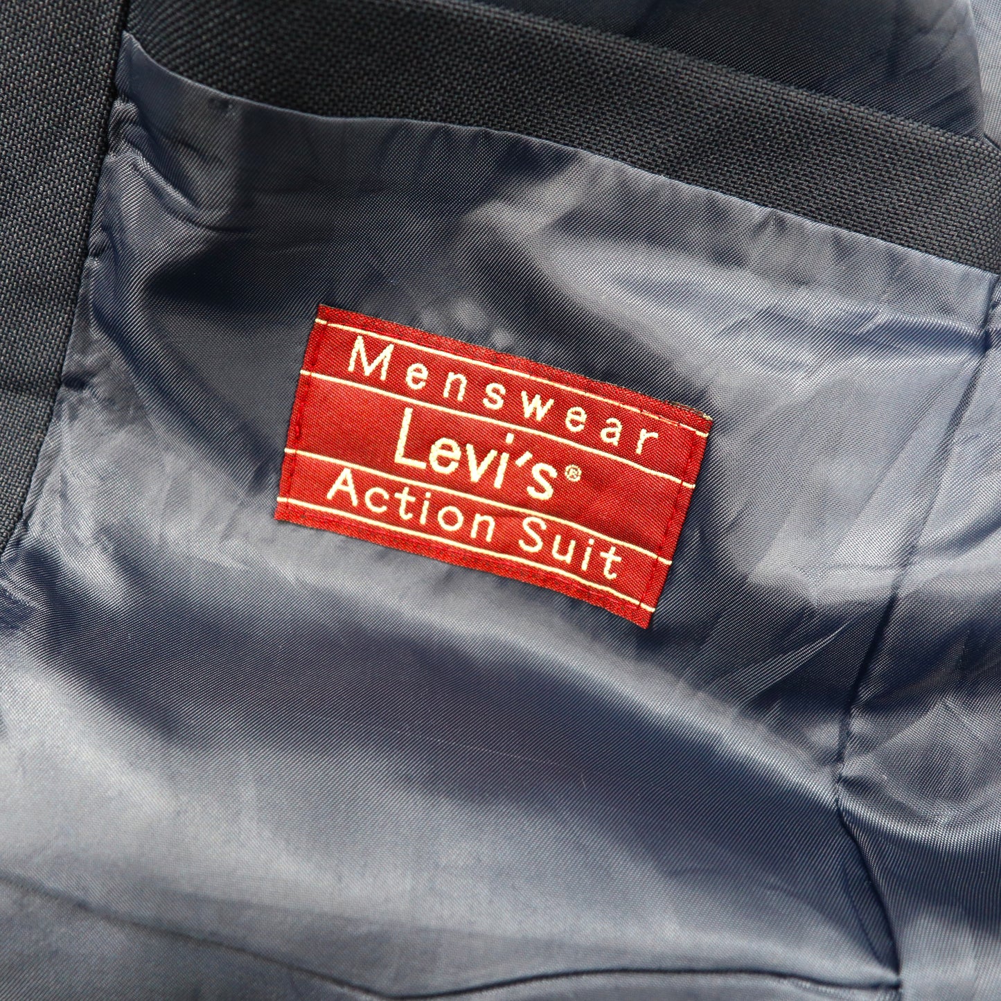 Levi's Action Suit 2Bテーラードジャケット L ネイビー ウール STA-PREST スタプレ 80年代