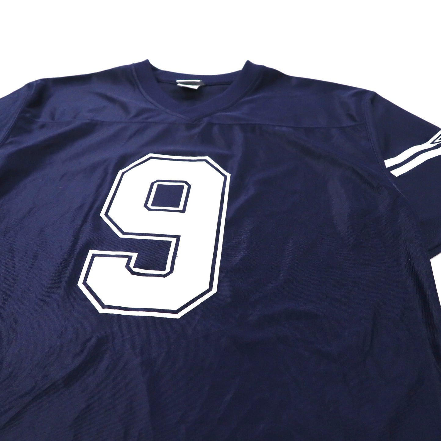 COWBOYS AUTHENTIC APPAREL ゲームシャツ L ネイビー ポリエステル NFL Dallas Cowboys ナンバリング ビッグサイズ