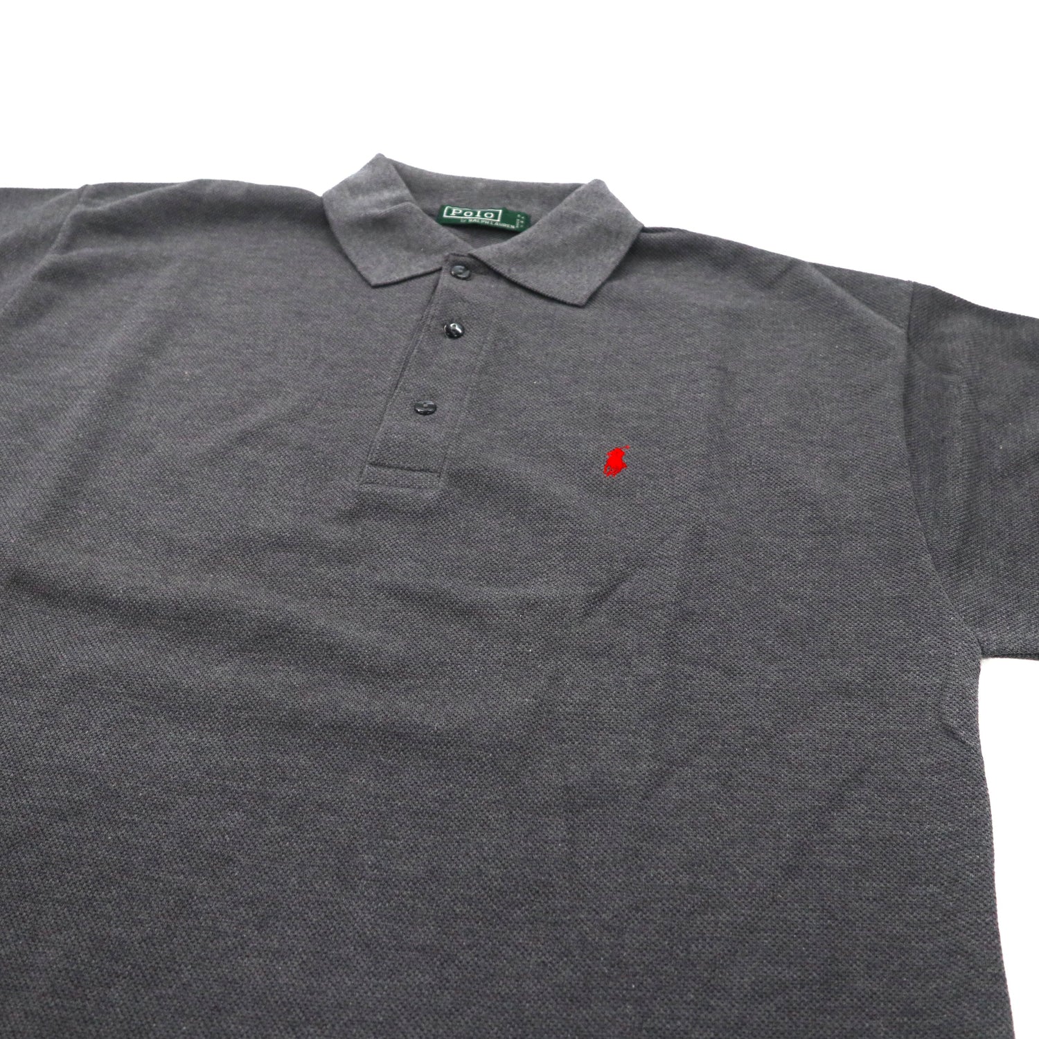 POLO BY RALPH LAUREN Big Size Long Sleeve Polo Shirt XL Gray