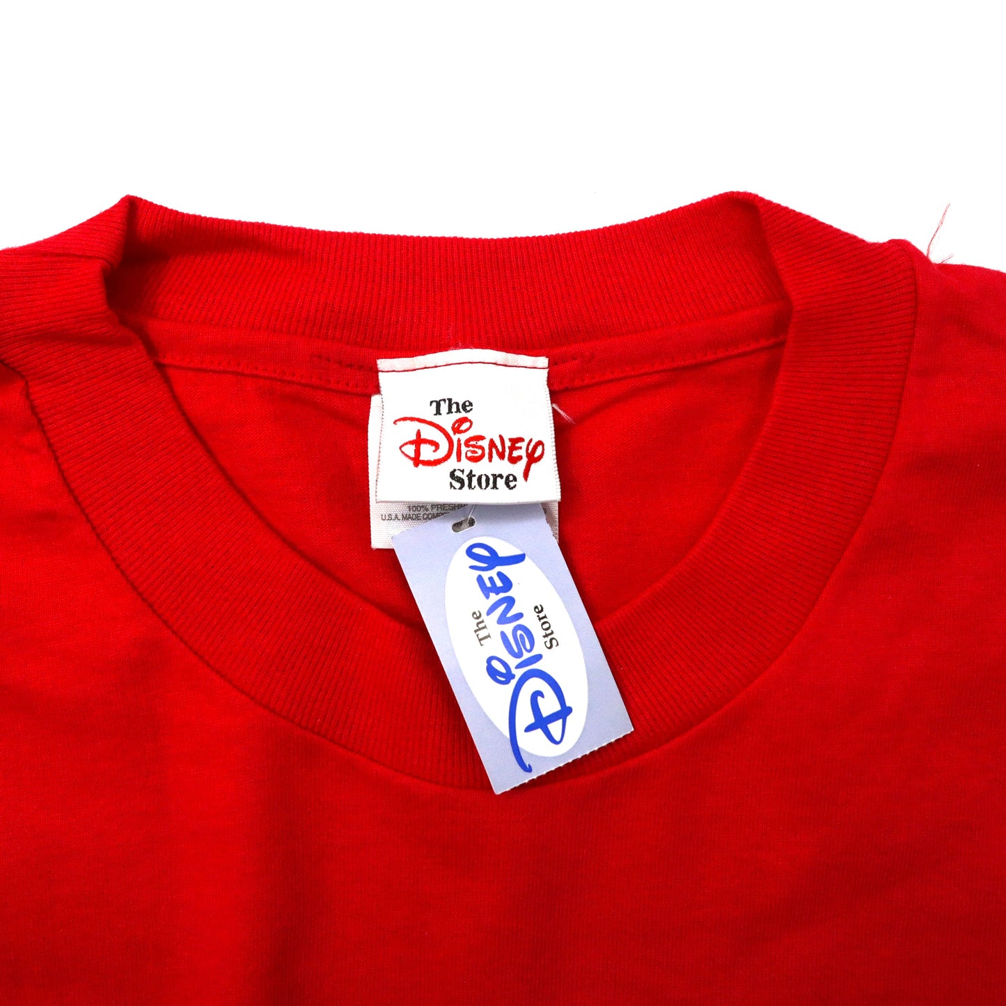 The Disney Store ビッグサイズ ミッキーマウス プリントTシャツ M レッド コットン HAWAII 90年代 メキシコ製 未使用
