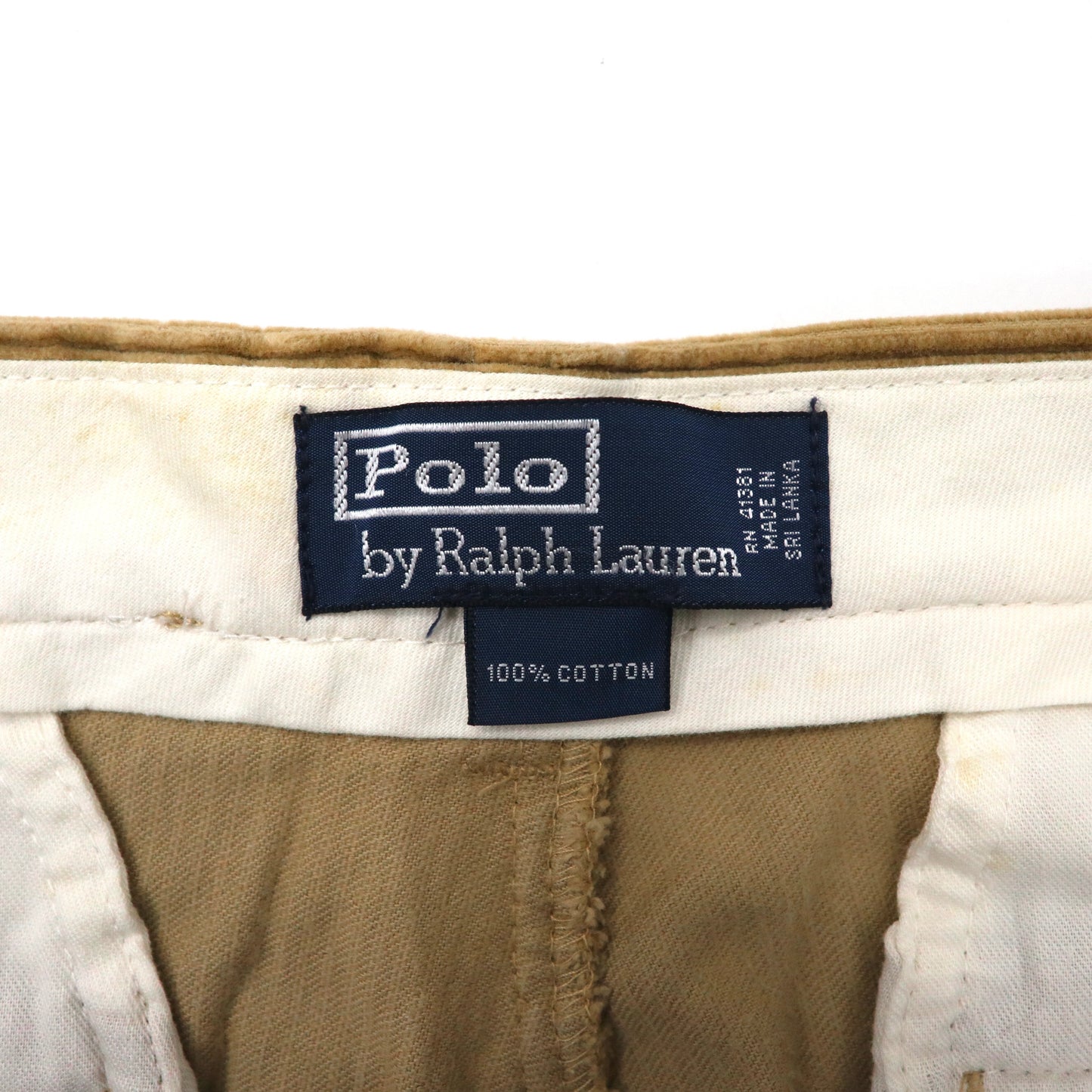 Polo by Ralph Lauren コーデュロイパンツ 32 ベージュ コットン スリランカ製