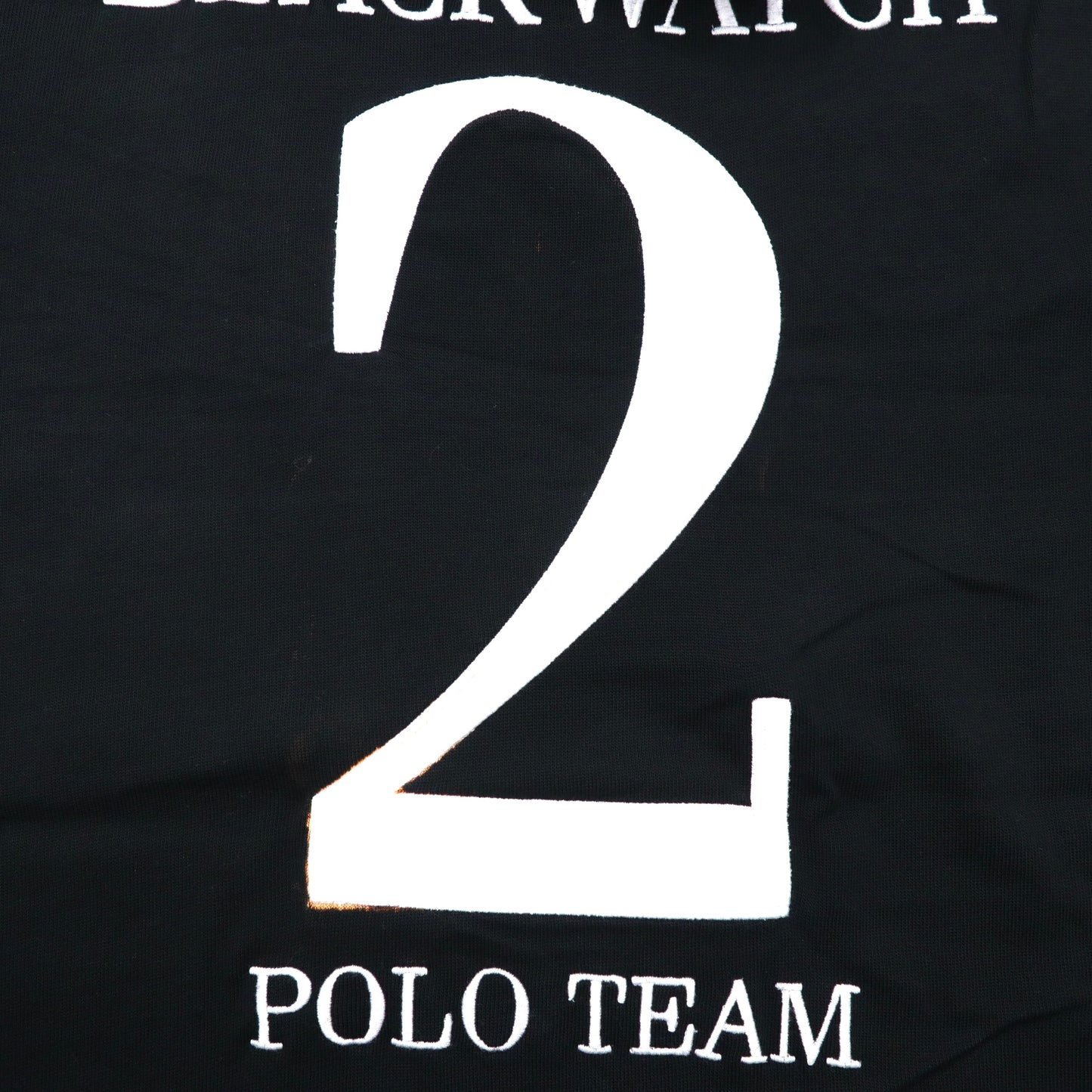 Polo by Ralph Lauren ラガーシャツ 170 ブラック プリマコットン ナンバリング ビッグポニー刺繍 BLACK WATCH POLO TEAM