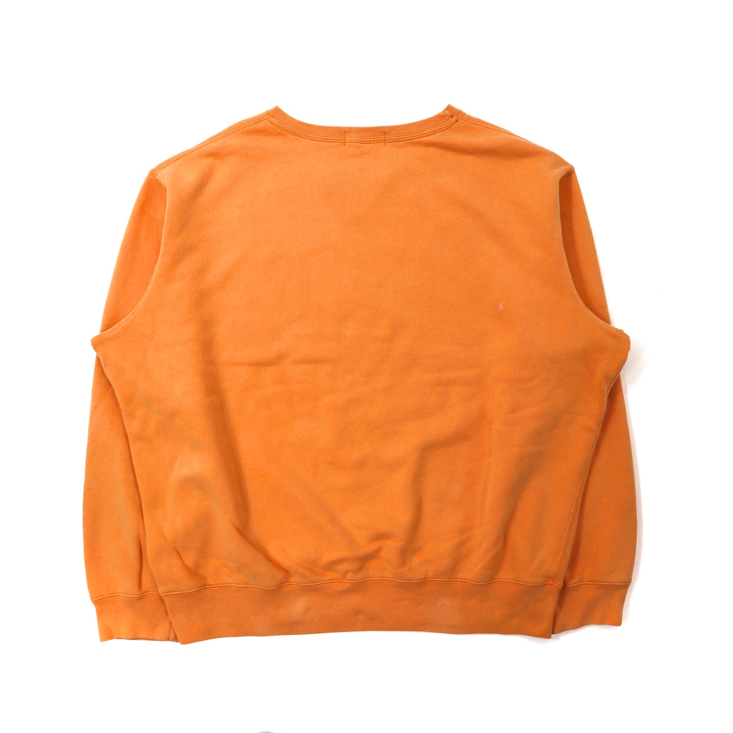 Polo by Ralph Lauren クルーネックスウェット XXL オレンジ コットン 裏起毛 ビッグサイズ スモールポニー刺繍