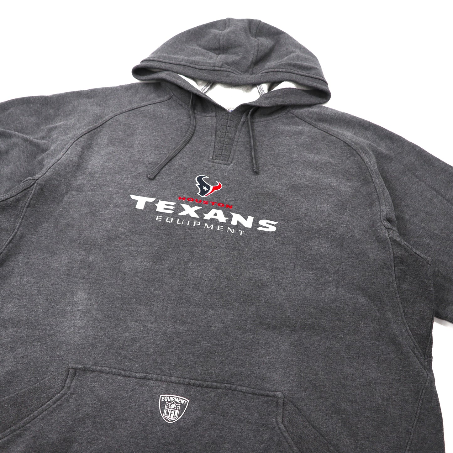 Reebok パーカー 2XL グレー コットン 裏起毛 NFL Houston Texans ビッグサイズ