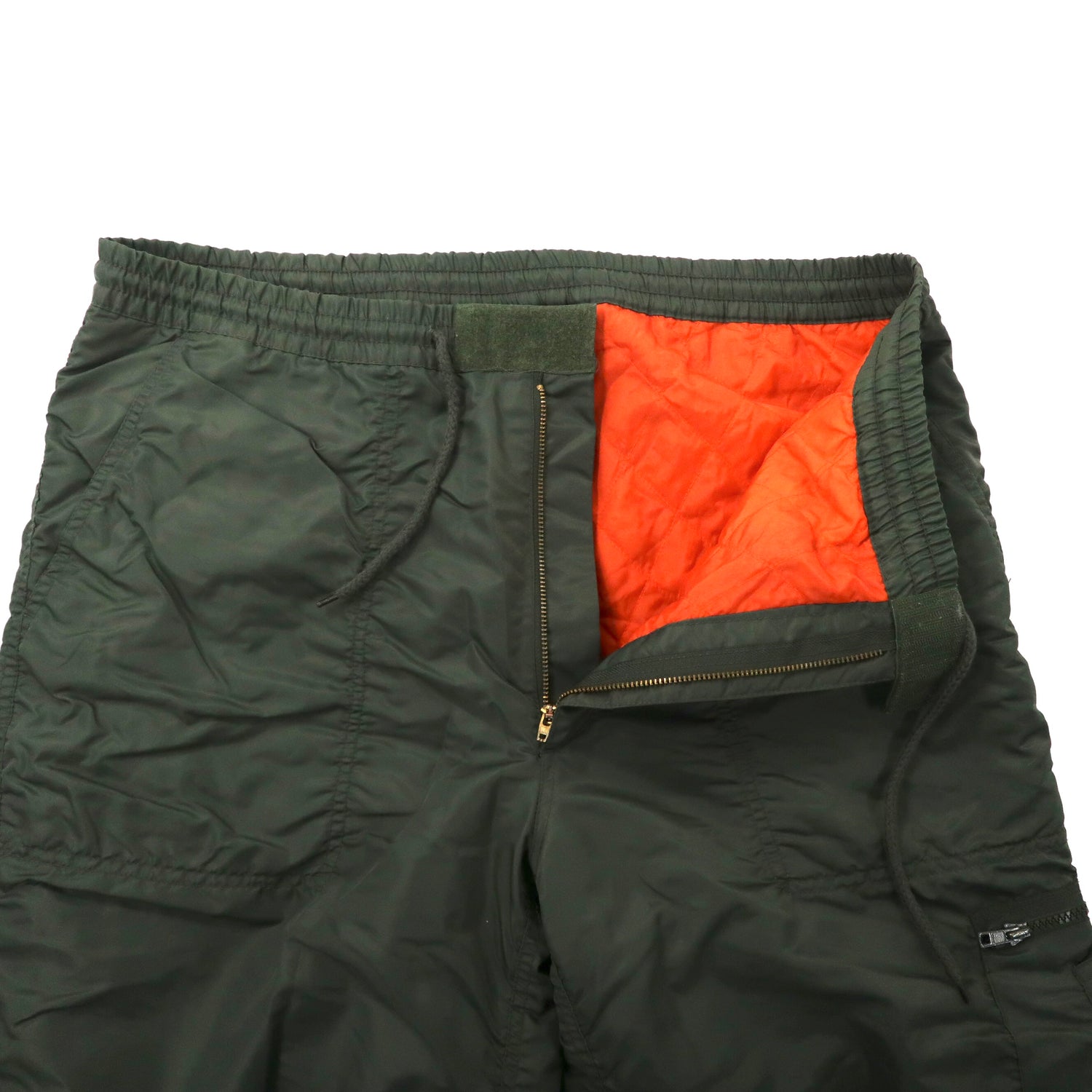 Military Flight Pants MA-1 中綿 フライトパンツ XL カーキ ナイロン