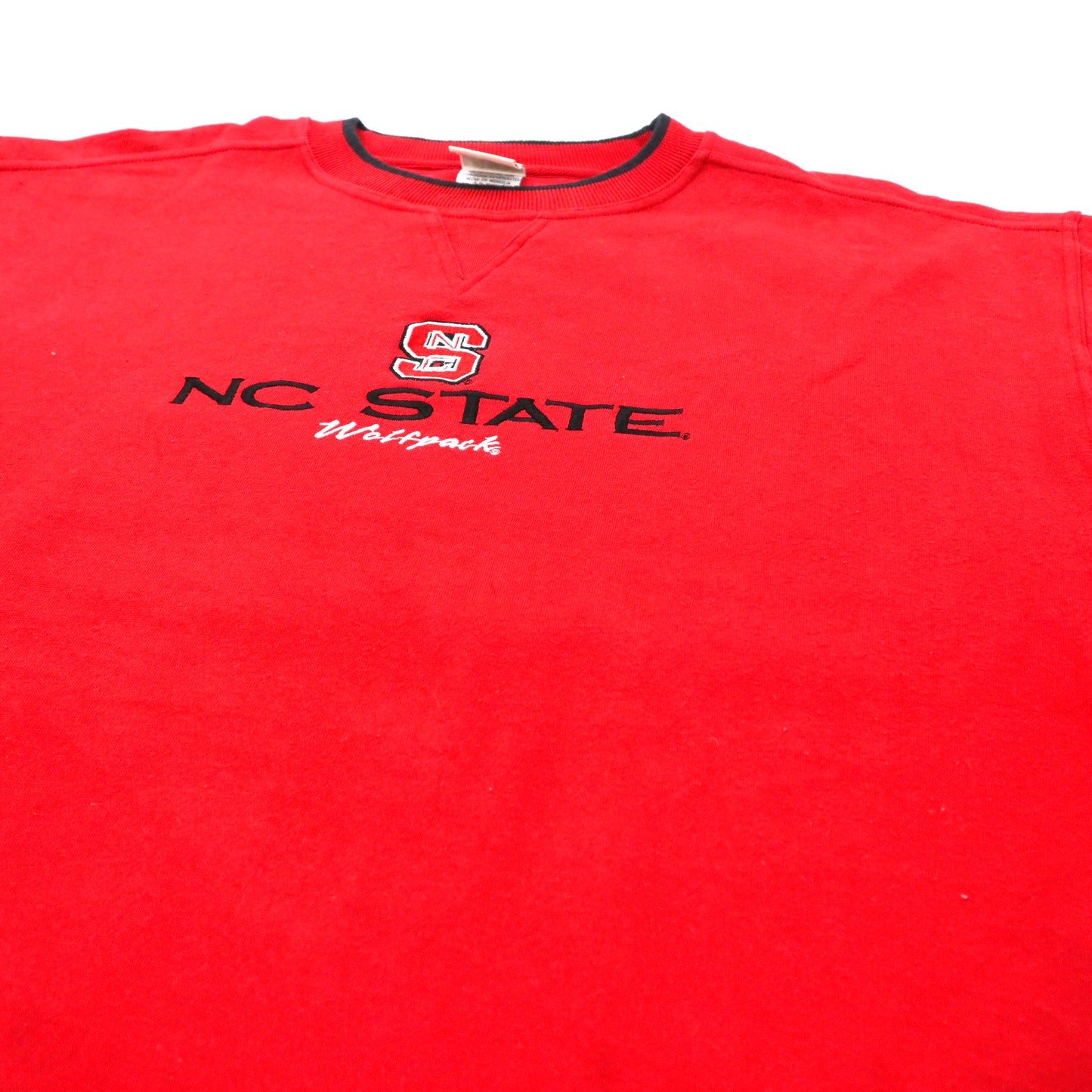 RED OAK ビッグサイズ スウェット XL レッド コットン 裏起毛 カレッジ フットボール NC STATE Wolfpack 90年代 モンゴル製