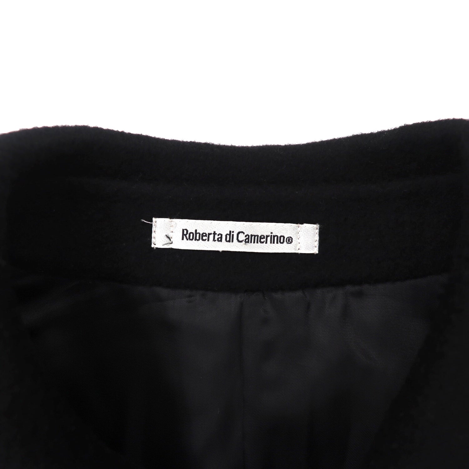 Roberta Di Camerino Cashmere coat L Black Made in Japan – 日本然リトテ