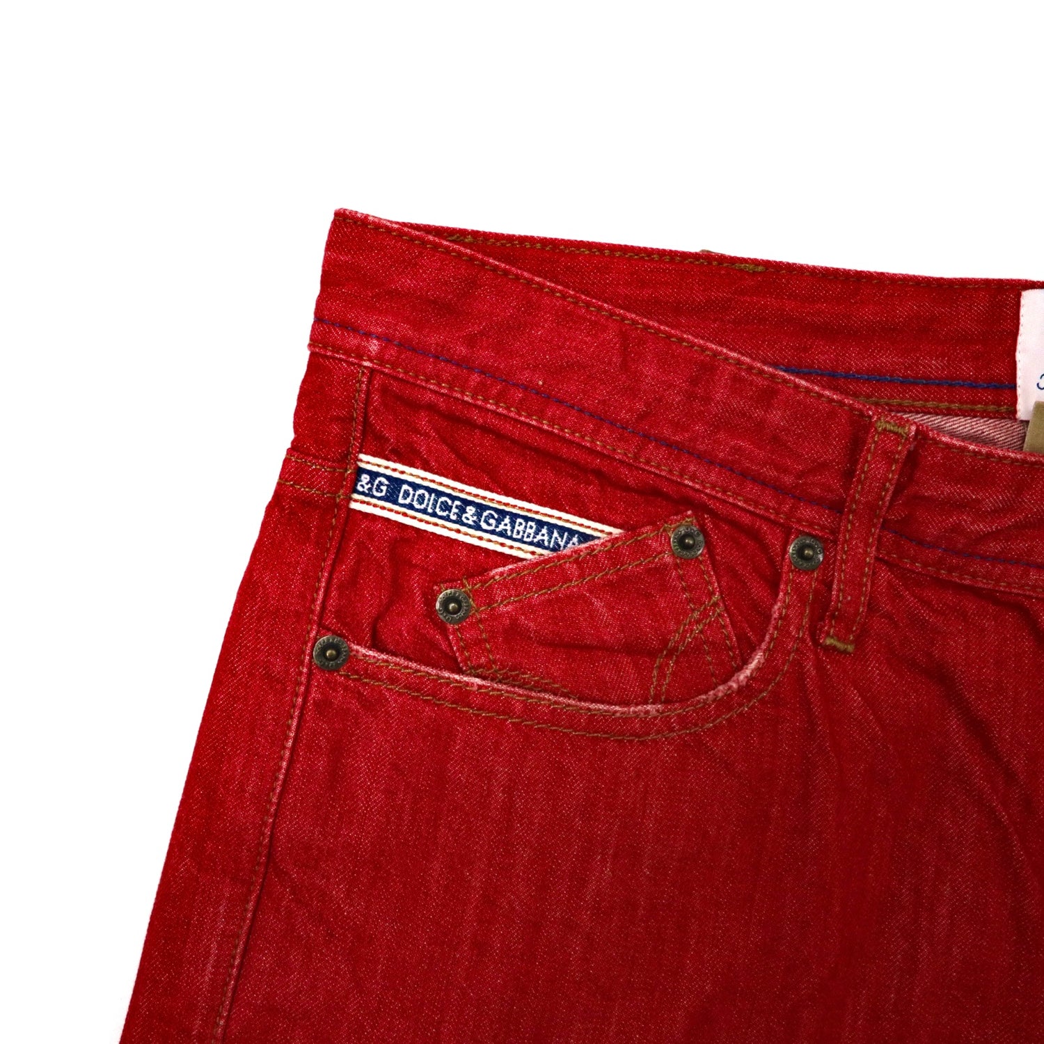 D & G denim pants 34 red R50040 / SD113 – 日本然リトテ