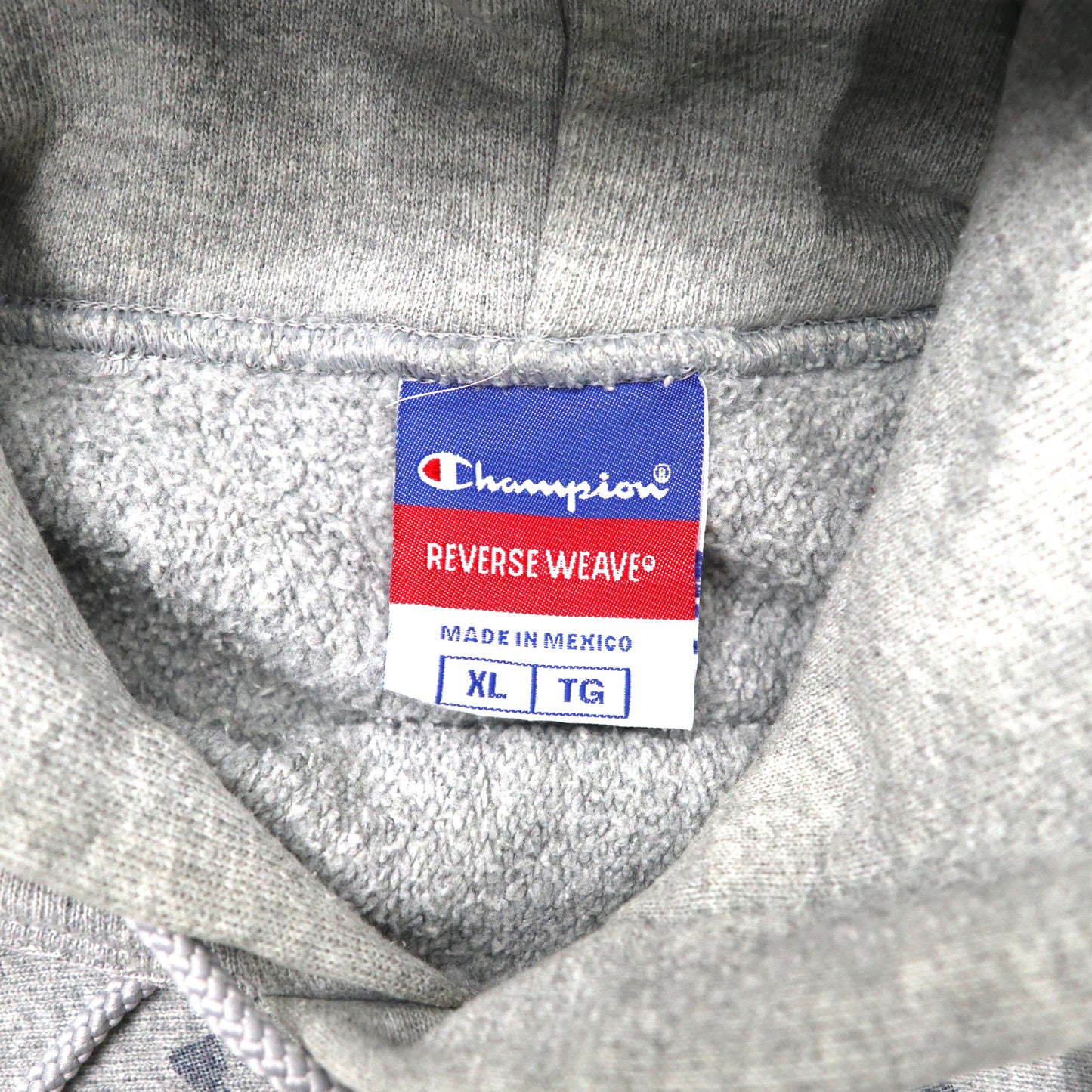 Champion リバースウィーブ パーカー XL ビッグサイズ 90年代 グレー コットン 裏起毛 REVERSE WEAVE フットボール Delaware Fightin' Blue Hens football メキシコ製