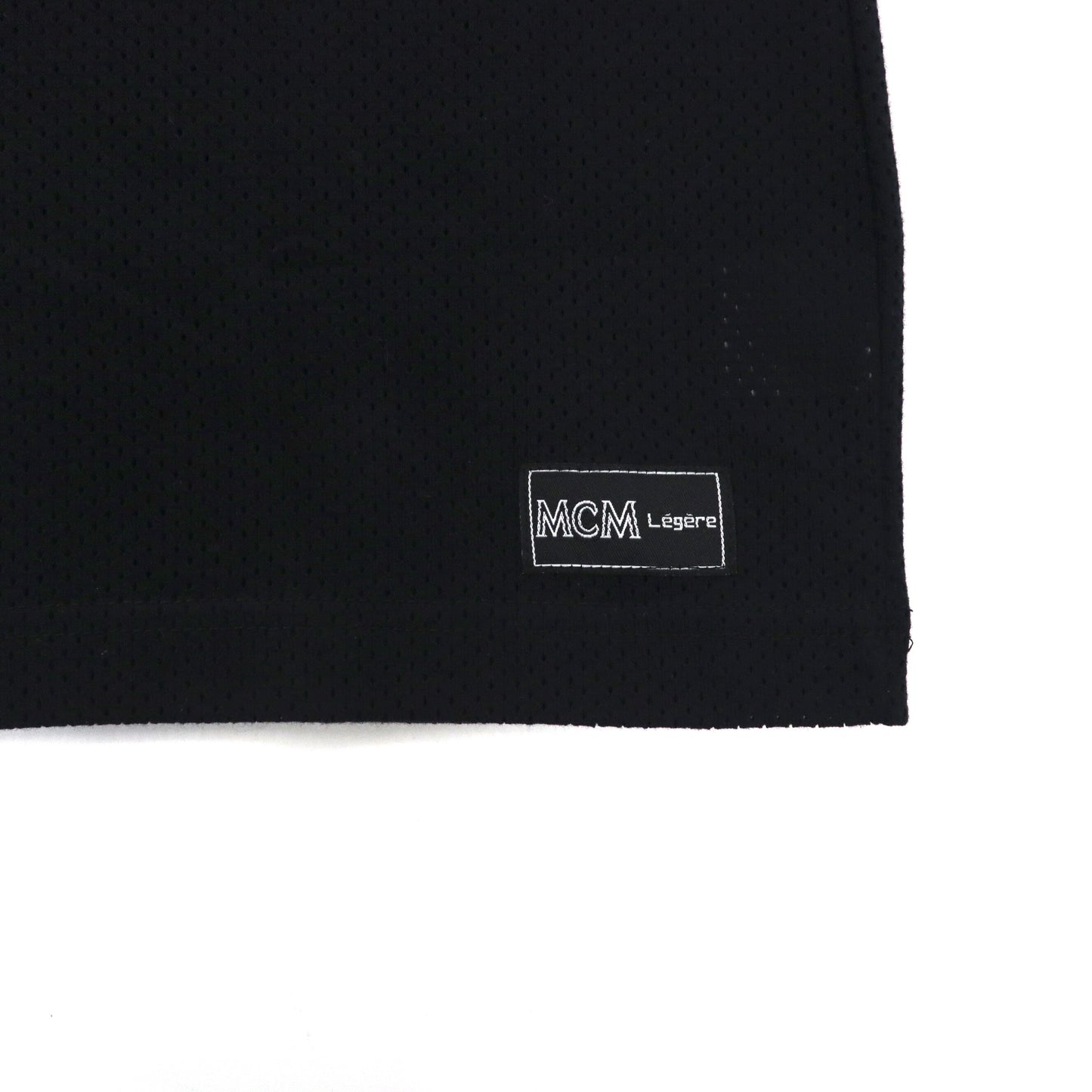 MCM Legere ビッグサイズ メッシュ Tシャツ L ブラック コットン パンチング オールド