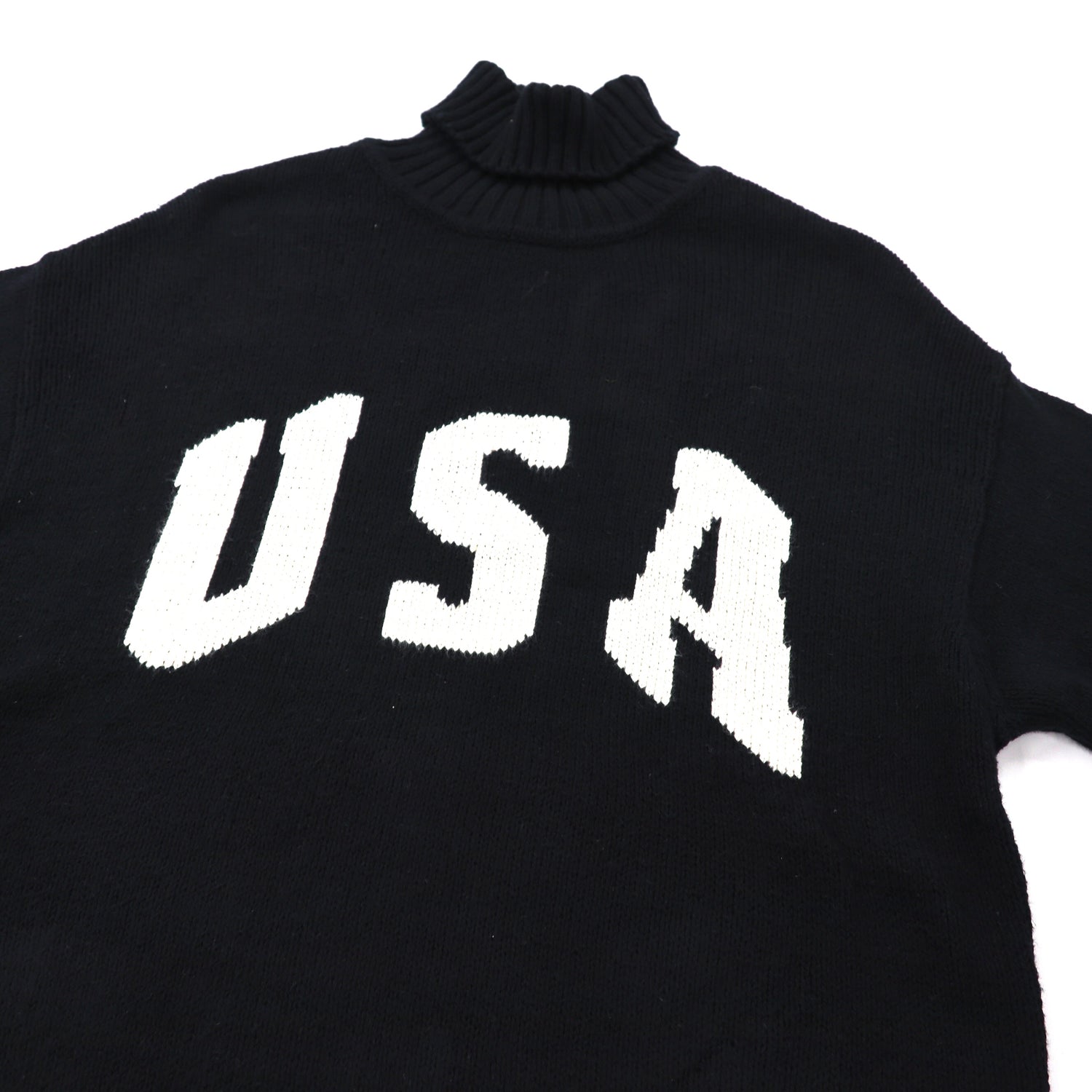 POLO SPORT (RALPH LAUREN) Turtleneck knit sweater M black USA