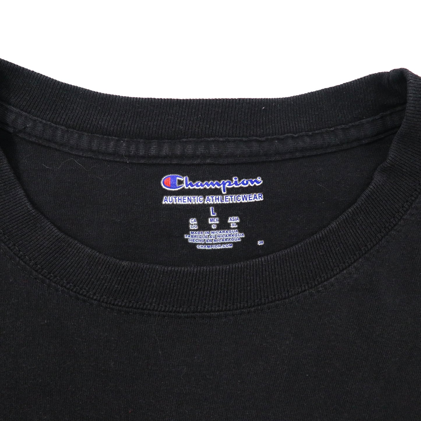 Champion カレッジプリントTシャツ XL ブラック コットン FLORIDA STATE