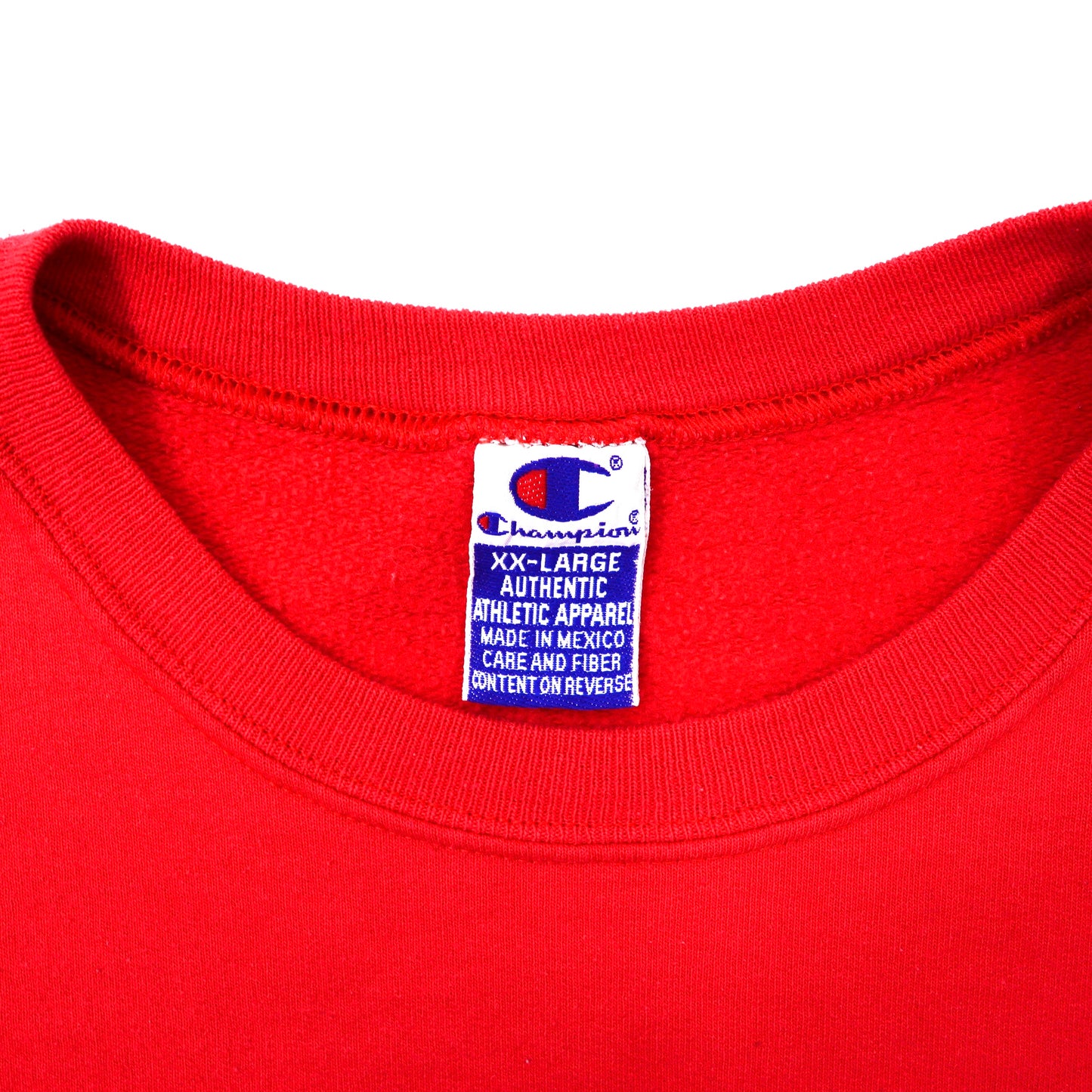 Champion クルーネックスウェット XXL レッド コットン メキシコ製