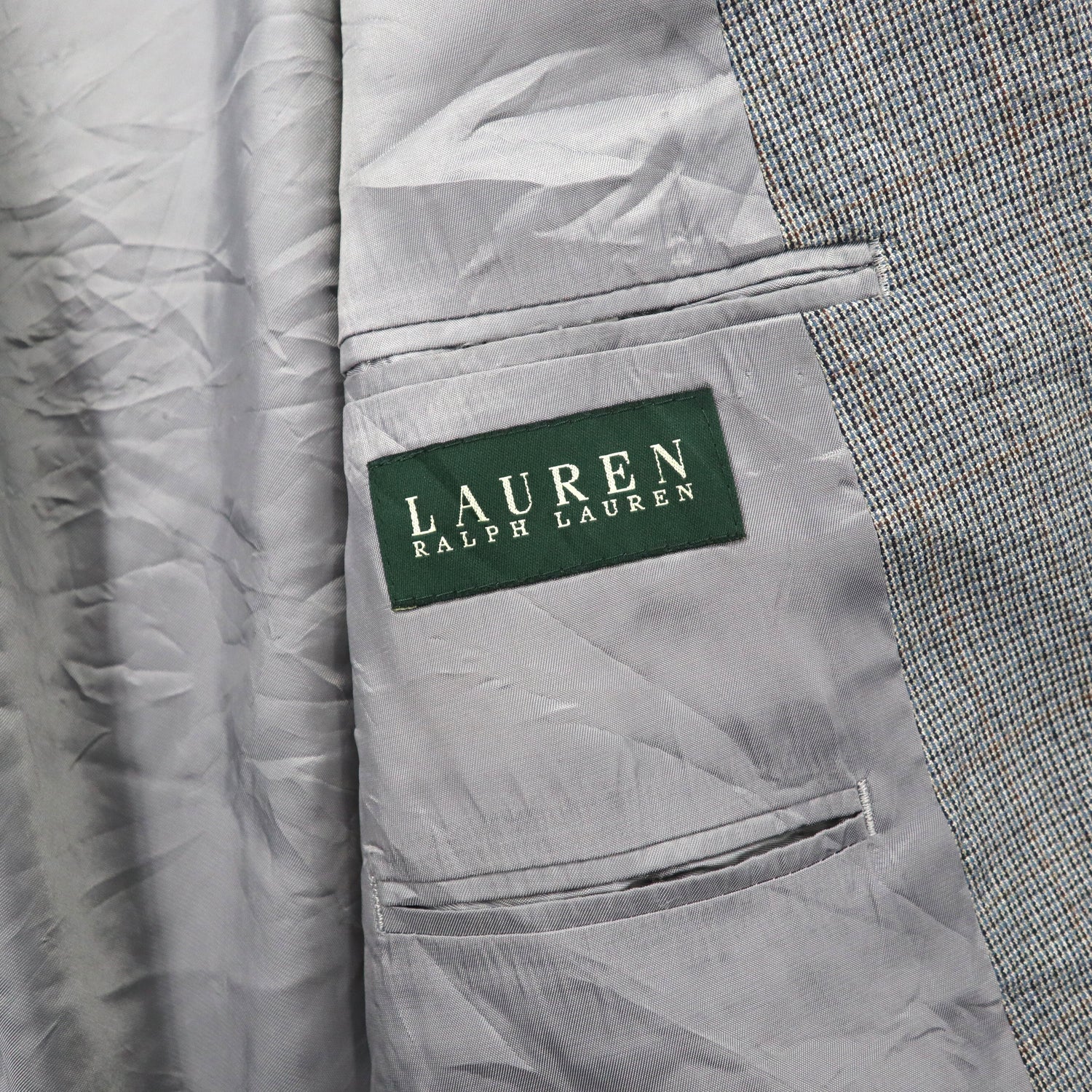 LAUREN RALPH LAUREN 2Bテーラードジャケット 44L グレーチェック