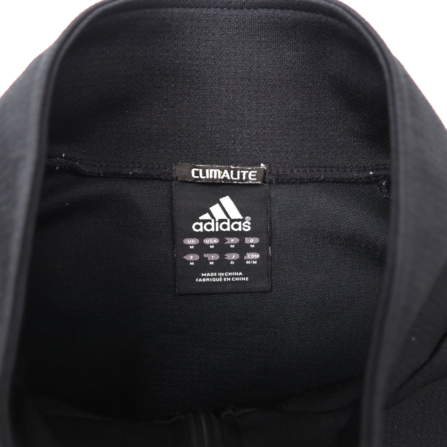 adidas トラックジャケット セットアップジャージ O ブラック ポリエステル ３ストライプス ロゴ刺繍
