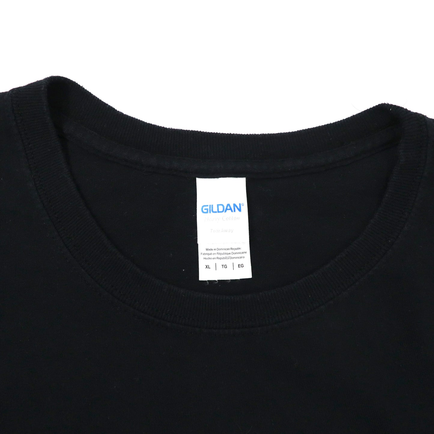 GILDAN ビッグサイズ カレッジプリントTシャツ XL ブラック コットン IOWA ドミニカ共和国製